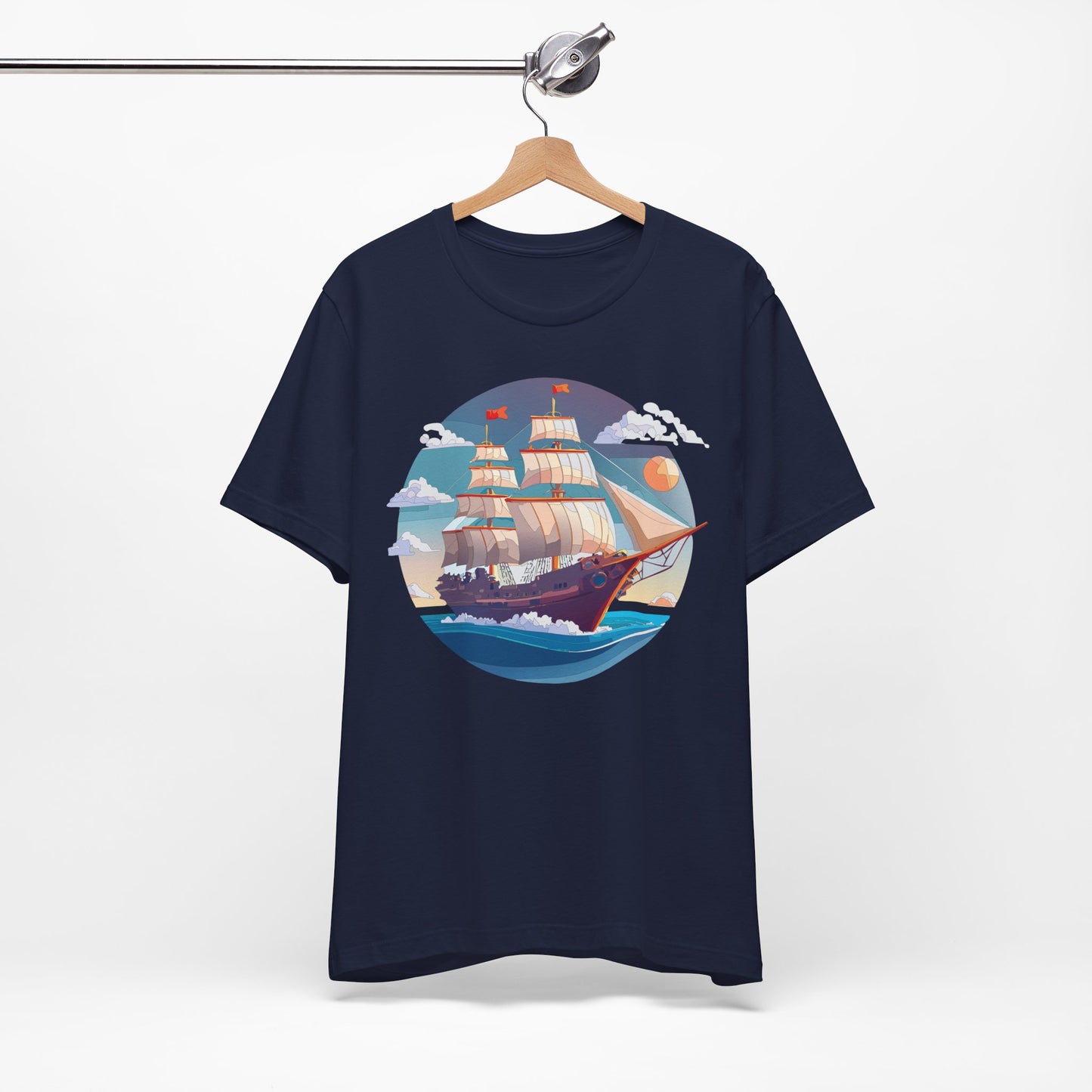 Ship Tee Shirt, Tee Shirt with Ship
