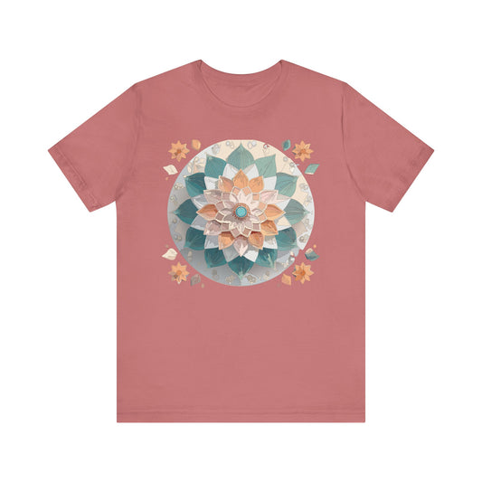 Floral Mandala Shirt, Flowers Mandala Shirt