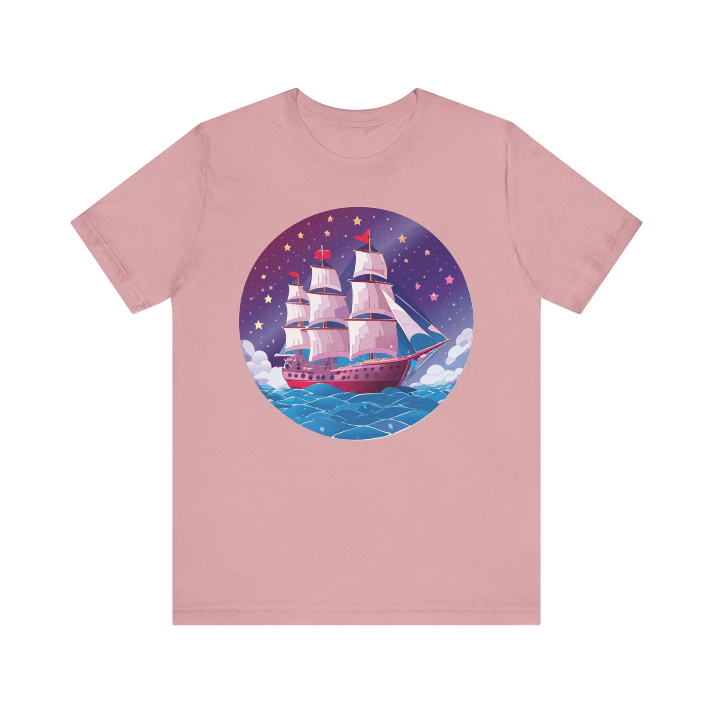 Ship Tee Shirt, Tee Shirt with Ship