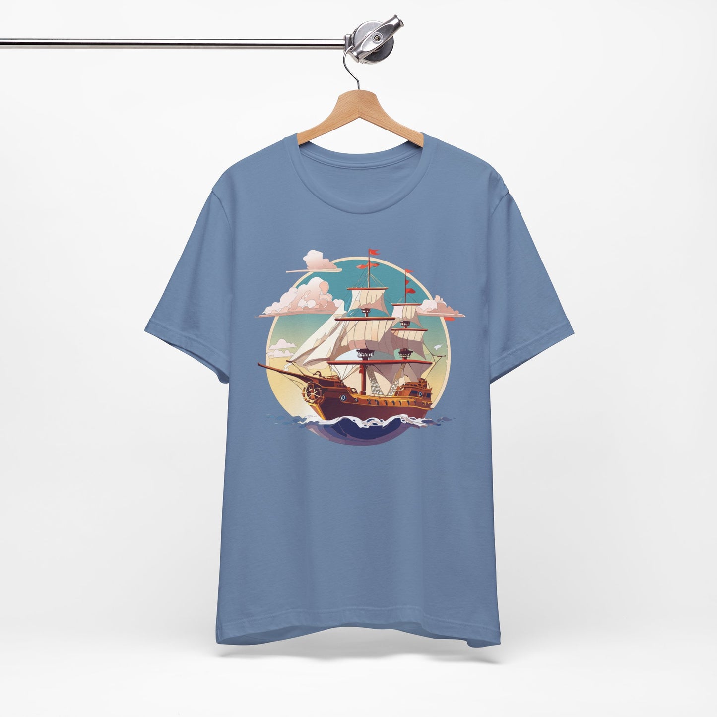 Ship Tee Shirt, Tee Shirt with Ship