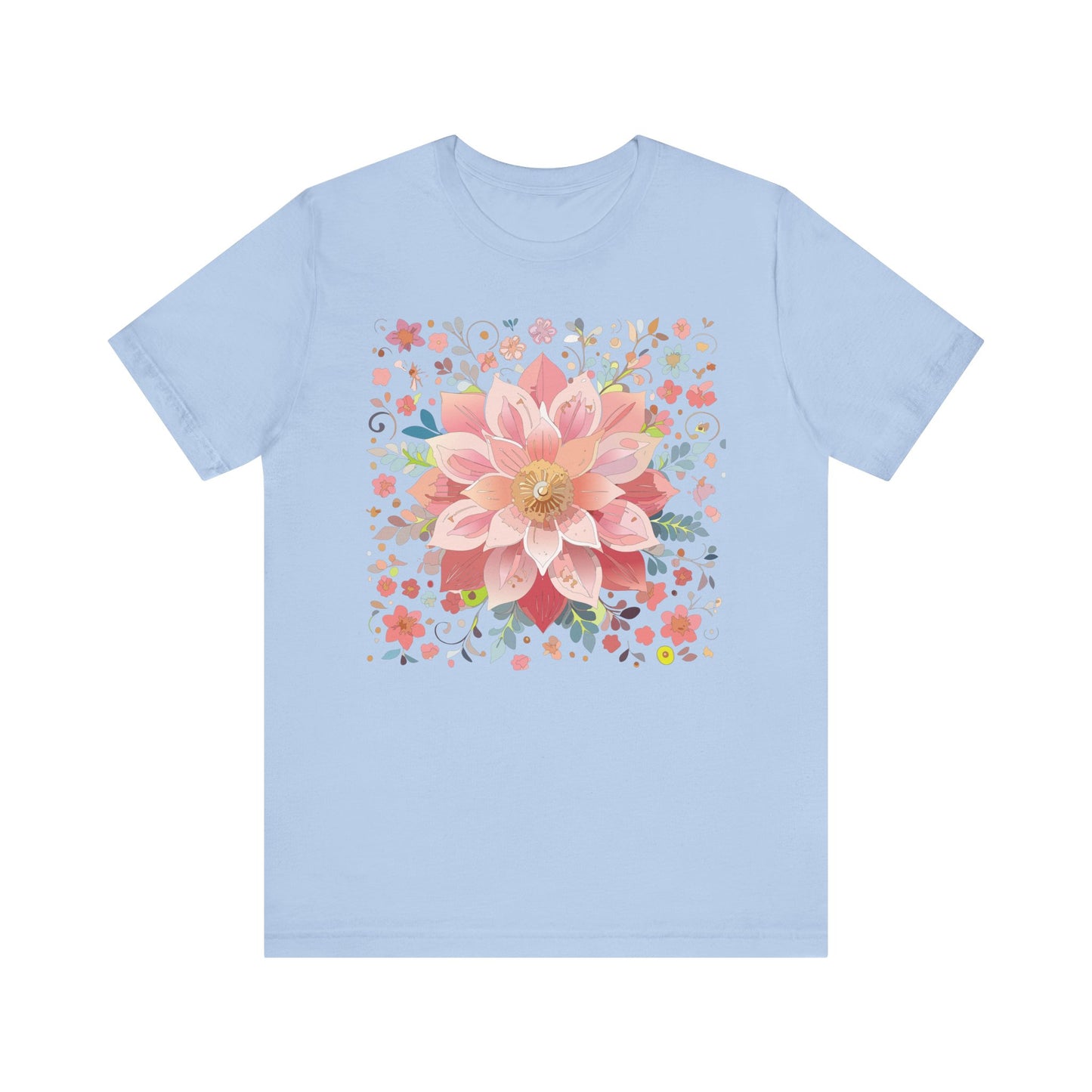 Floral Mandala Shirt, Flowers Mandala Shirt