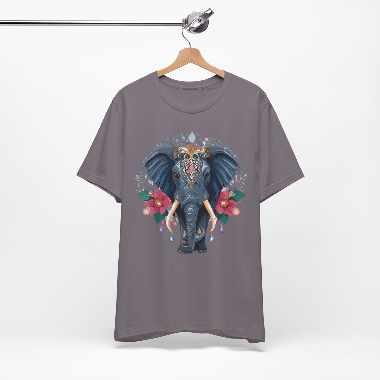 Unisex Elephant Graphic T Shirt Cotton Jersey Art Design By MyDesignShirt Premium Comfort