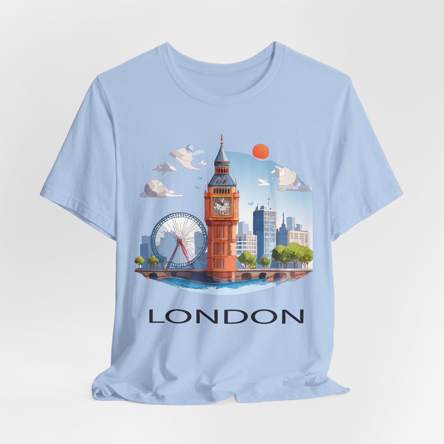 London Travel Shirt Unisex Tee With Travel Prints Vintage Graphic Shirt 3