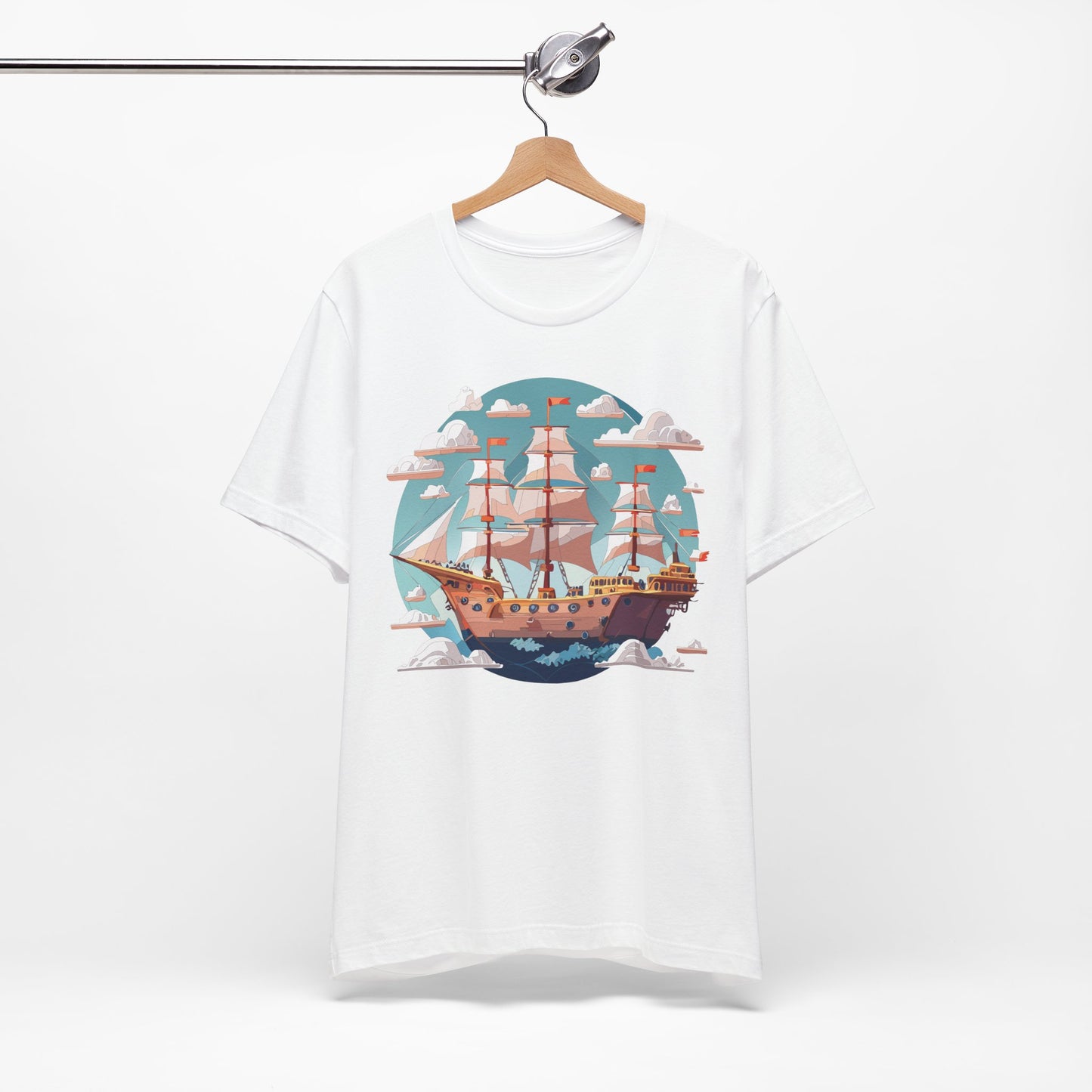 Ship Tee Shirt, Tee Shirt with Ship