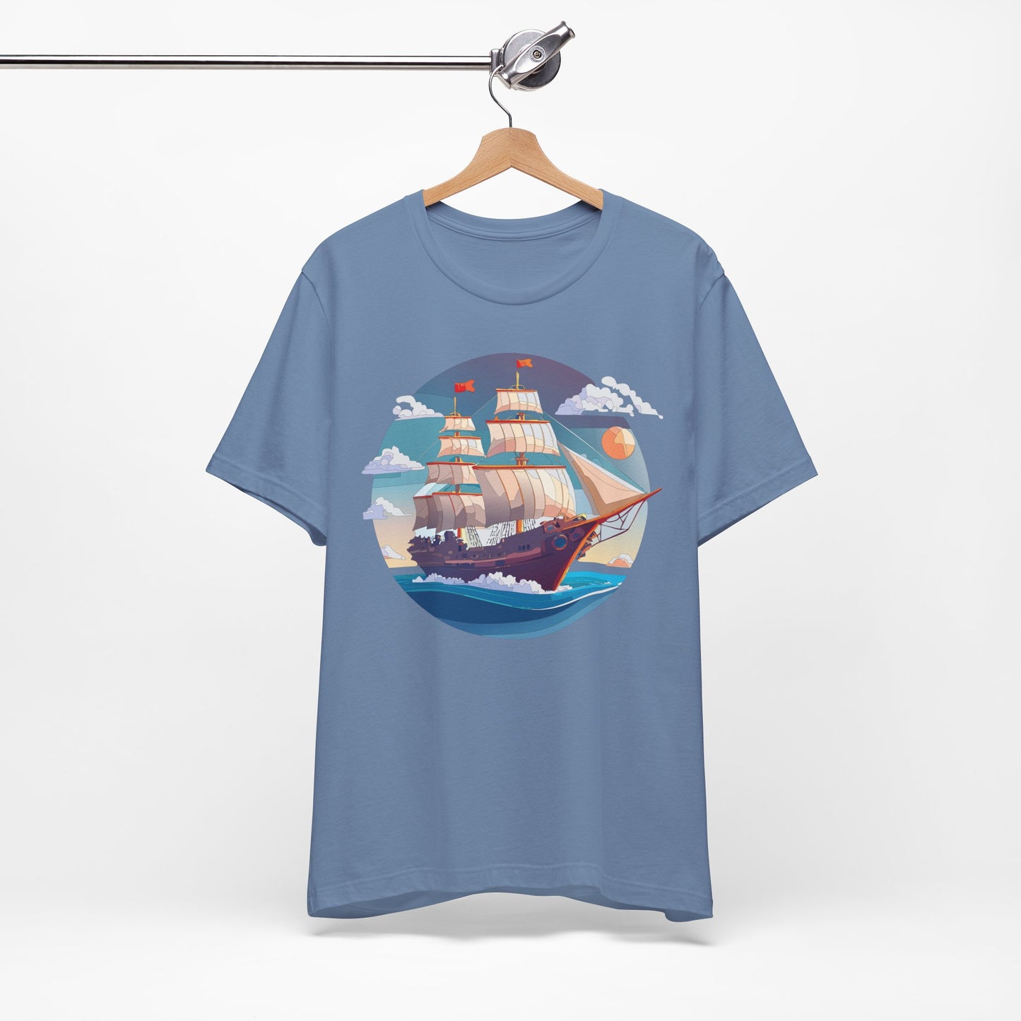 Ship Tee Shirt, Tee Shirt with Ship