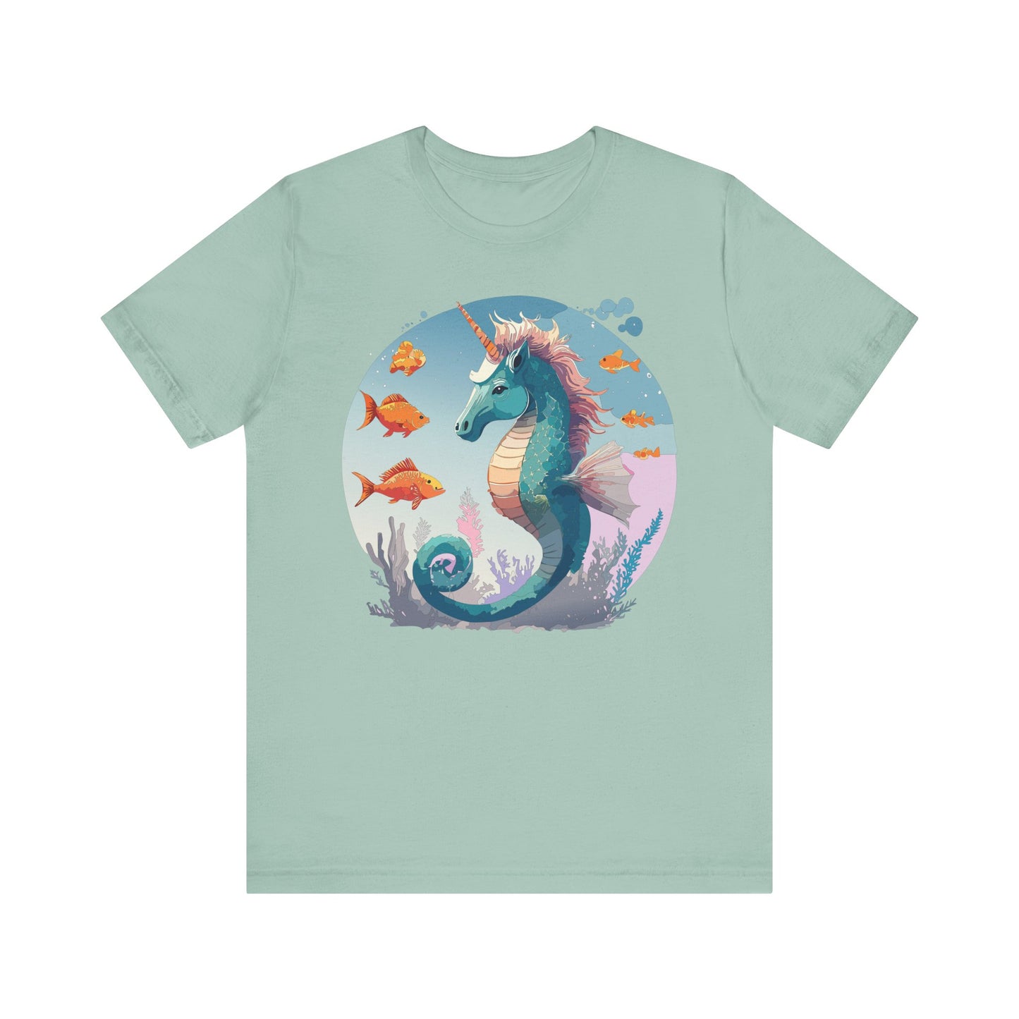 Animals Shirt, Shirt with Seahorse