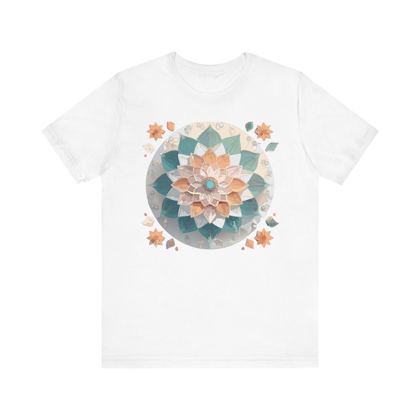 Floral Mandala Shirt, Flowers Mandala Shirt