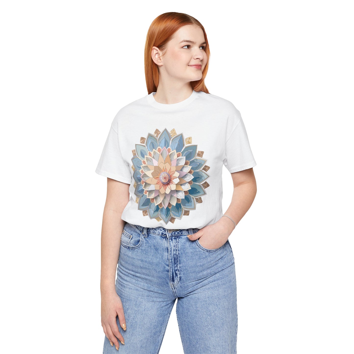 Floral Mandala Shirt, Flowers Mandala Shirt