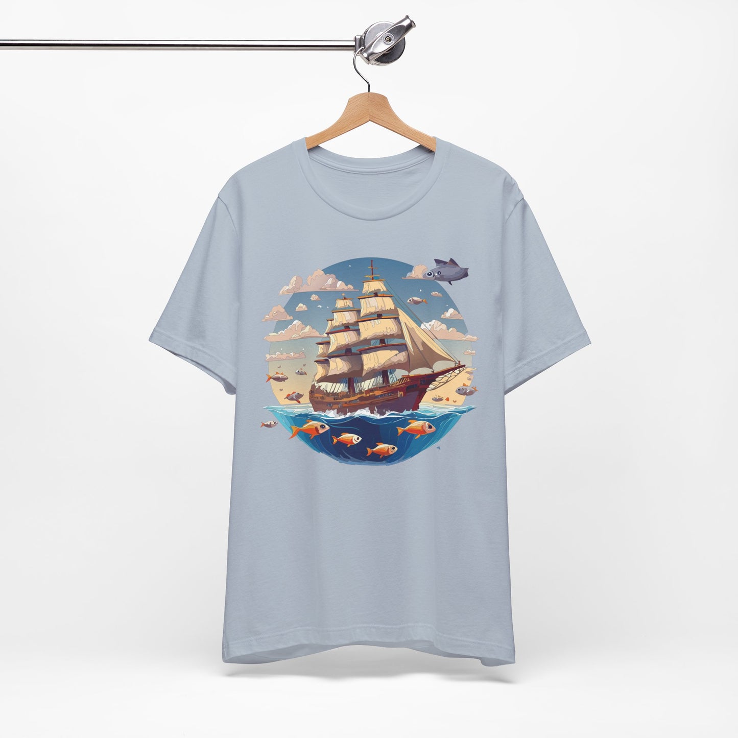Ship Tee Shirt, Tee Shirt with Ship