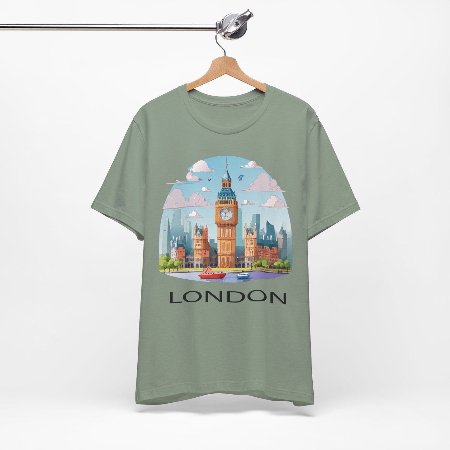 London Shirt, Travel T-Shirt, Tourist Shirts, Tee Shirt with Travel Prints 2