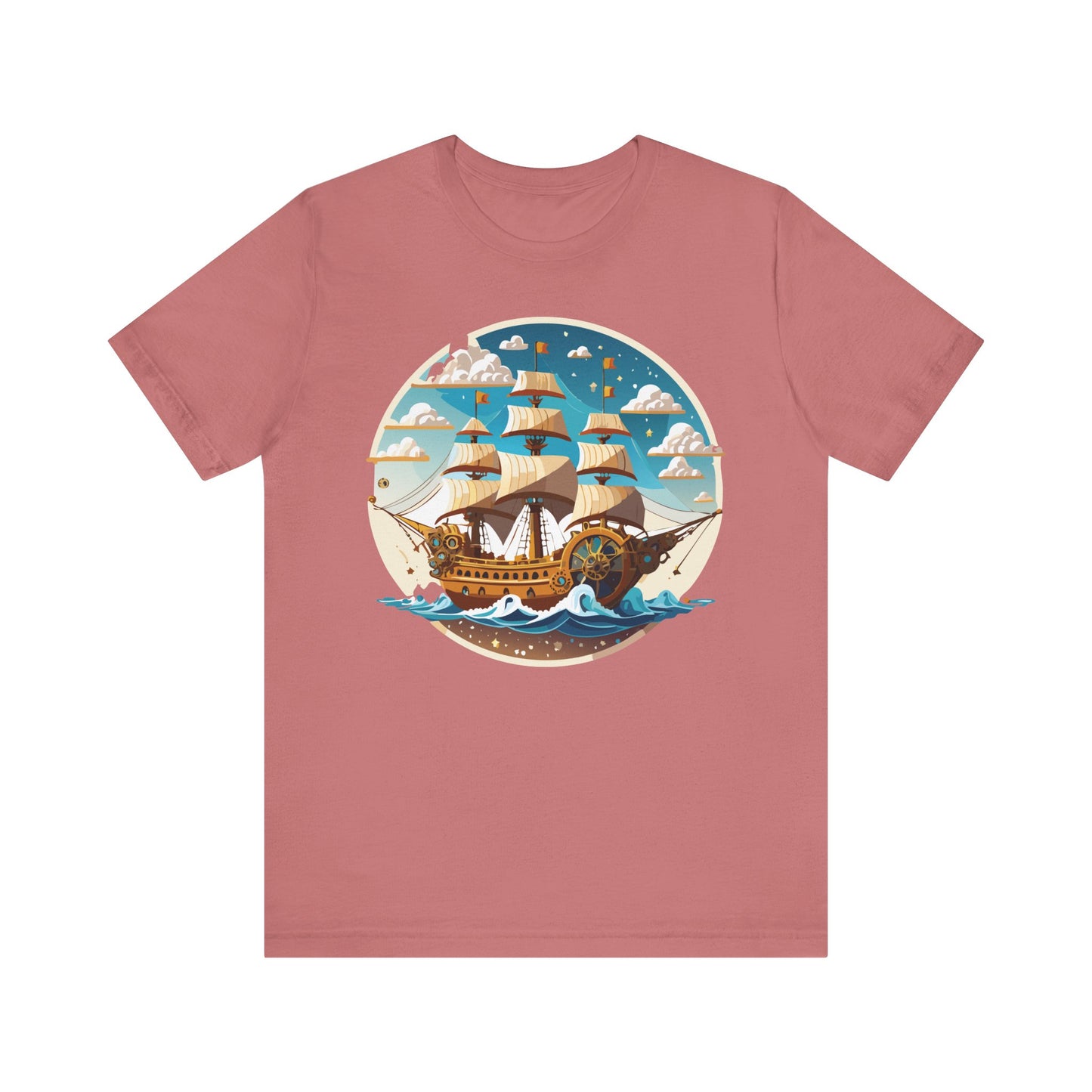 Ship Tee Shirt, Tee Shirt with Ship
