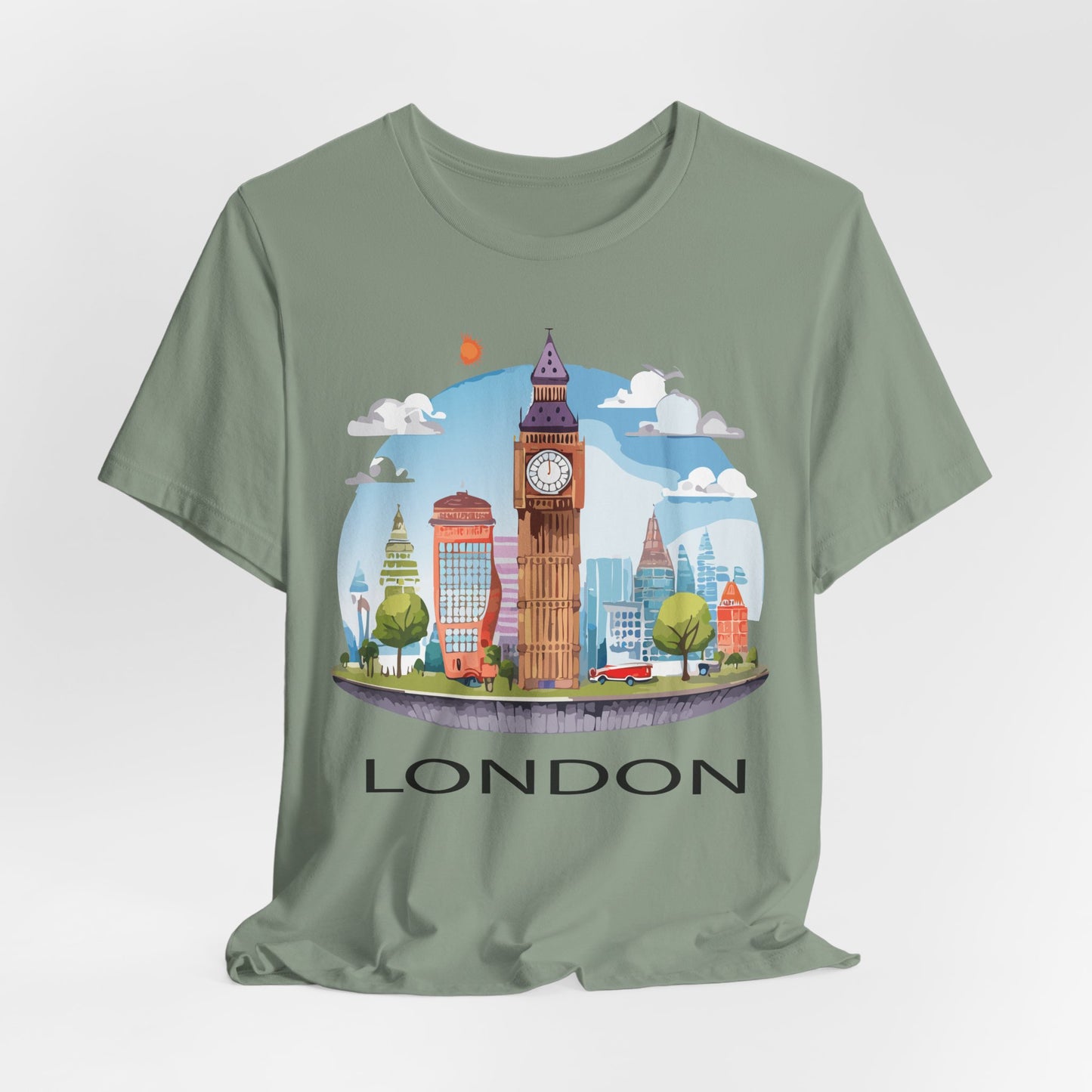 London Shirt, Travel T-Shirt, Tourist Shirts, Tee Shirt with Travel Prints 1