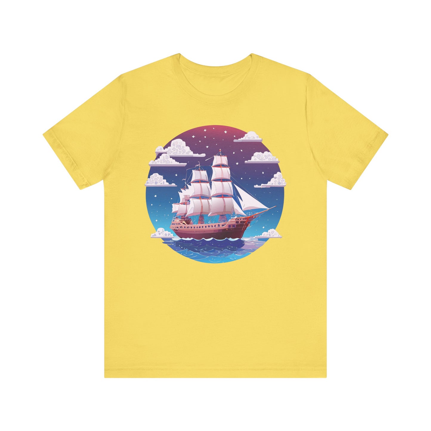 Ship Tee Shirt, Tee Shirt with Ship