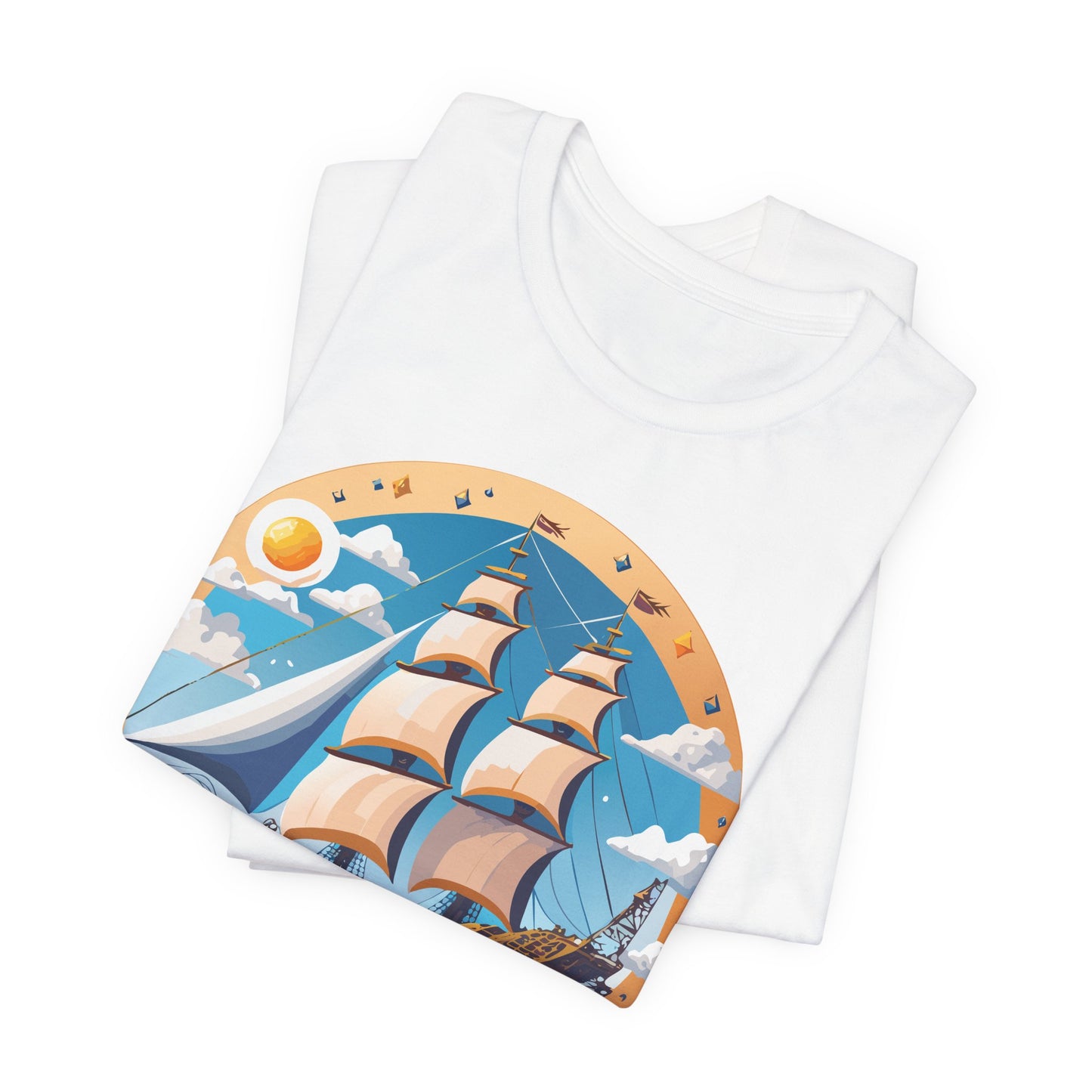 Ship Tee Shirt, Tee Shirt with Ship