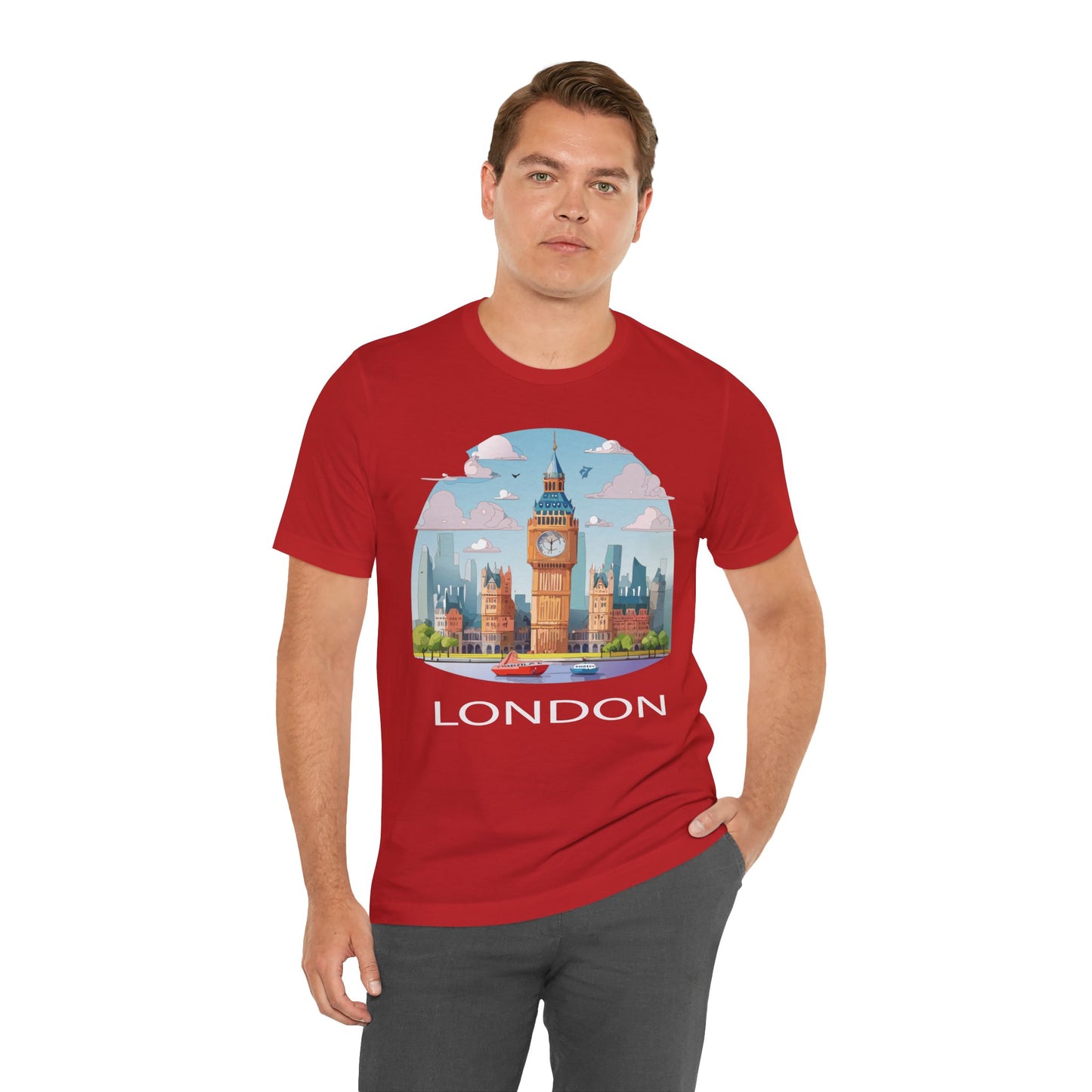 London Shirt, Travel T-Shirt, Tourist Shirts, Tee Shirt with Travel Prints 2
