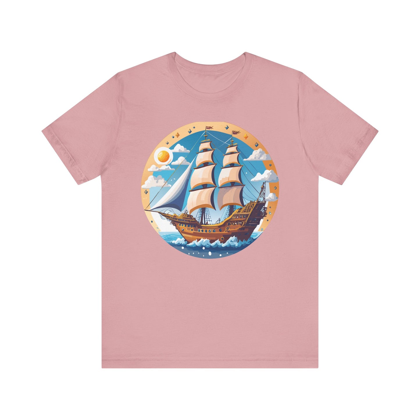 Ship Tee Shirt, Tee Shirt with Ship