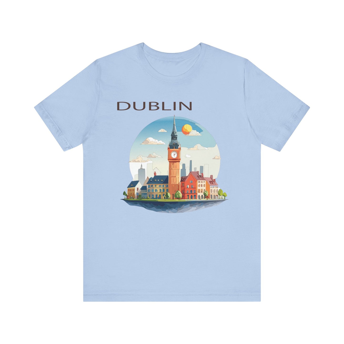 Dublin Shirt, Travel T-Shirt, Tourist Shirts, Tee Shirt with Travel Prints 1