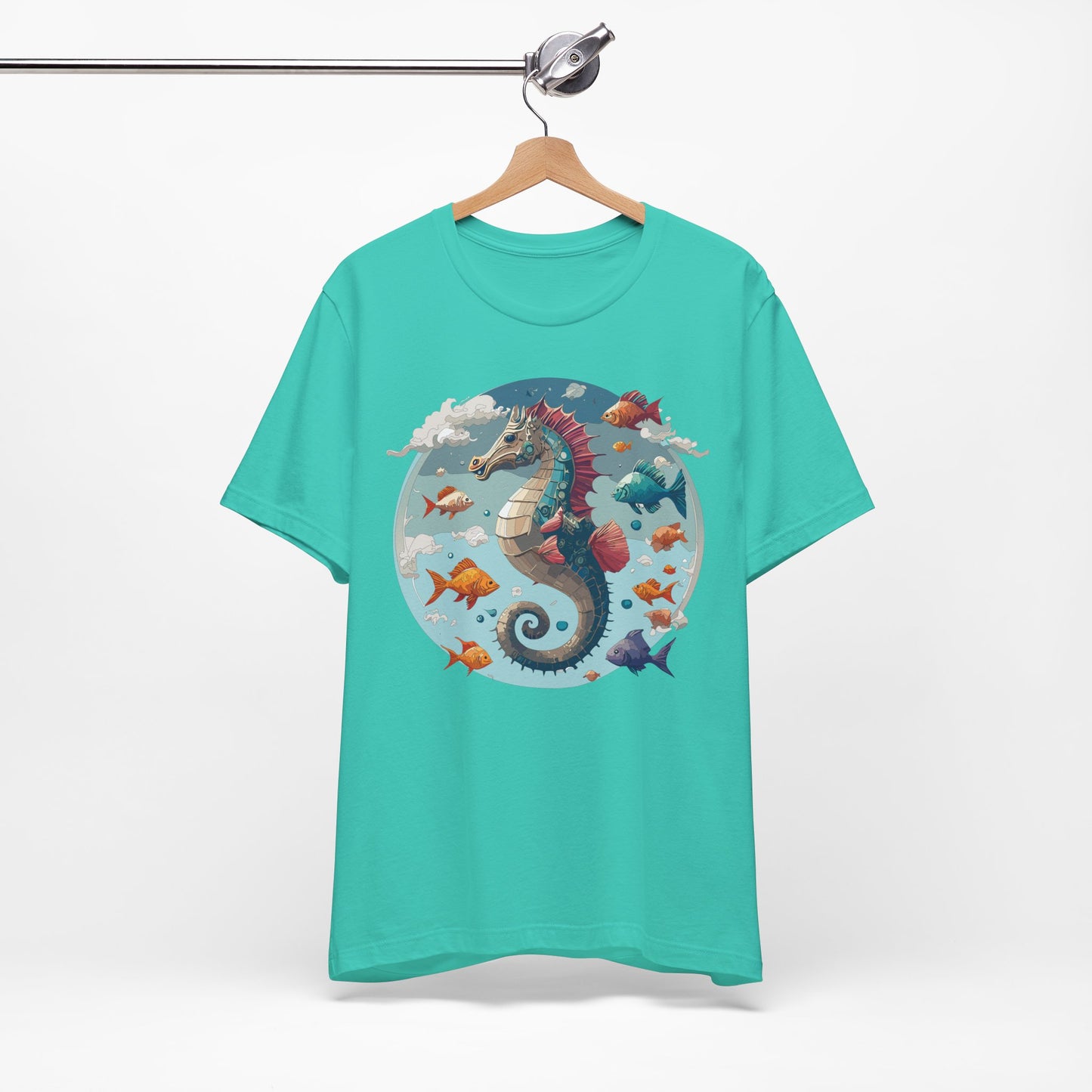 Animals Shirt, Shirt with Seahorse