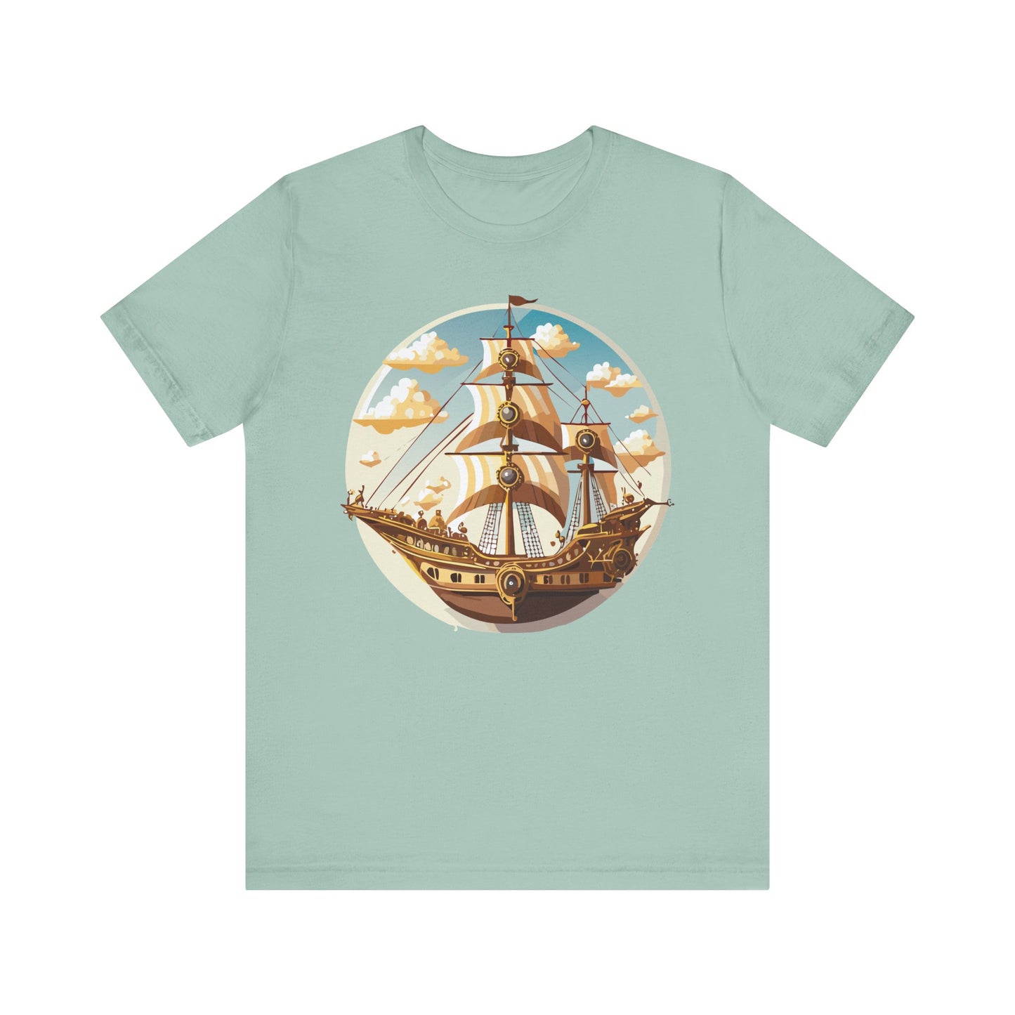 Ship Tee Shirt, Tee Shirt with Ship