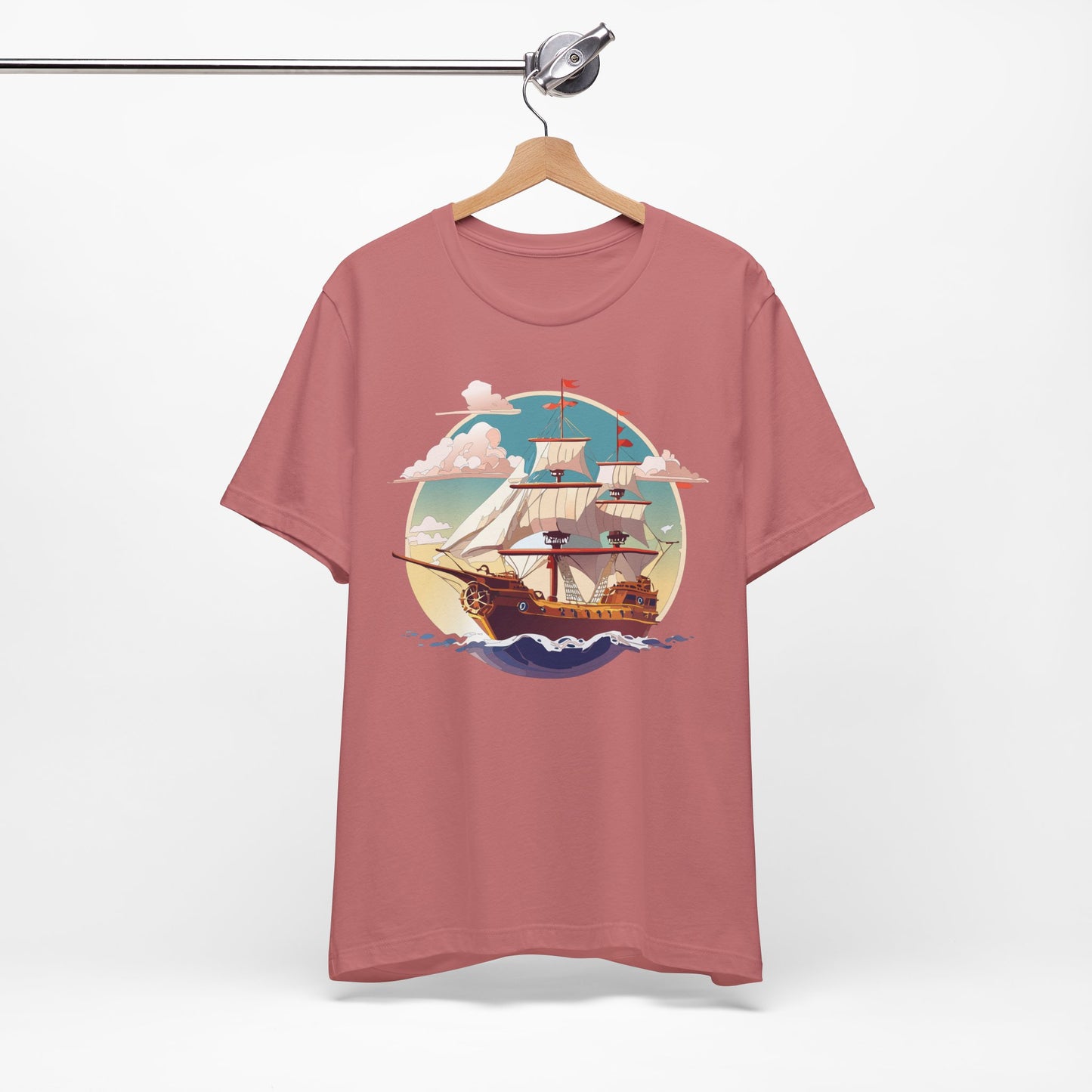 Ship Tee Shirt, Tee Shirt with Ship