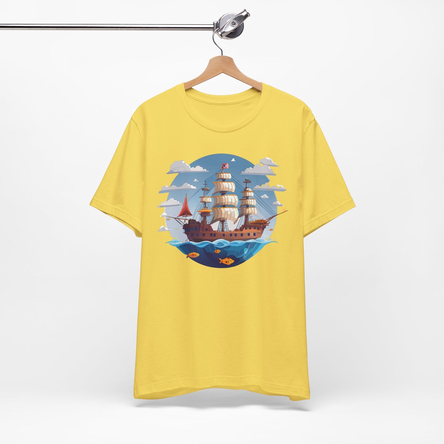Ship Tee Shirt, Tee Shirt with Ship