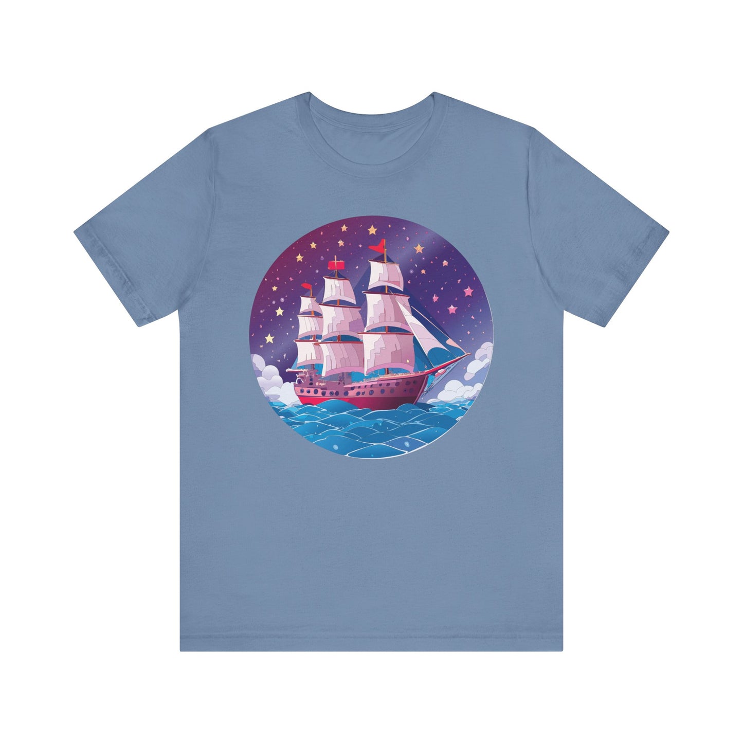 Ship Tee Shirt, Tee Shirt with Ship