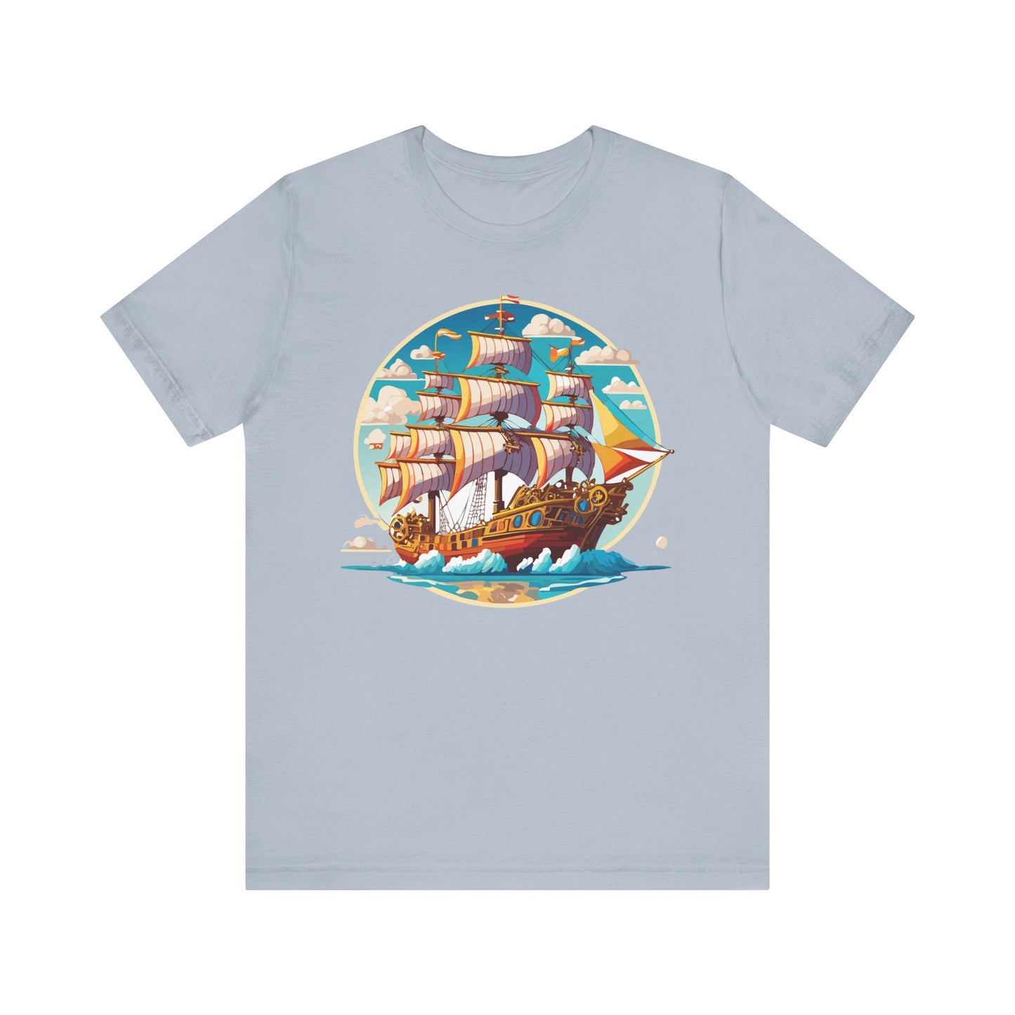Ship Tee Shirt, Tee Shirt with Ship