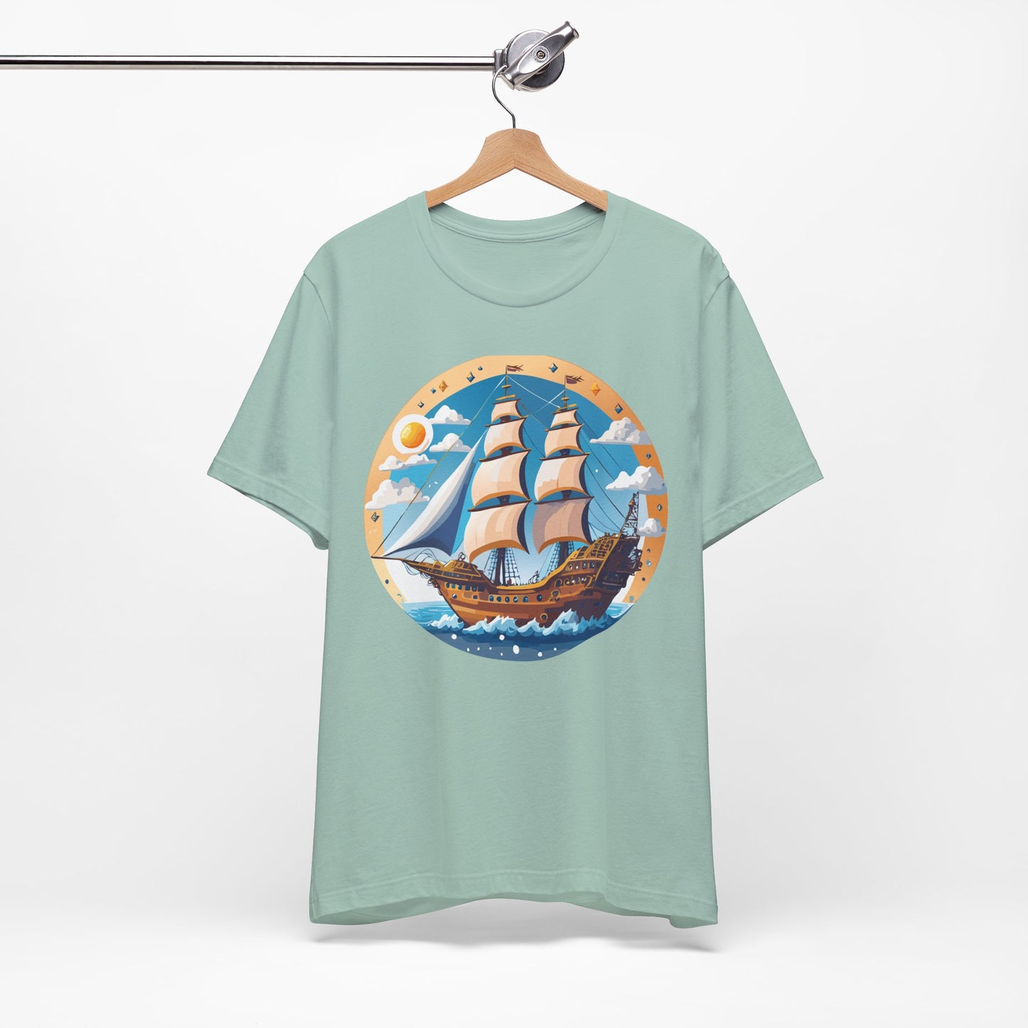 Ship Tee Shirt, Tee Shirt with Ship