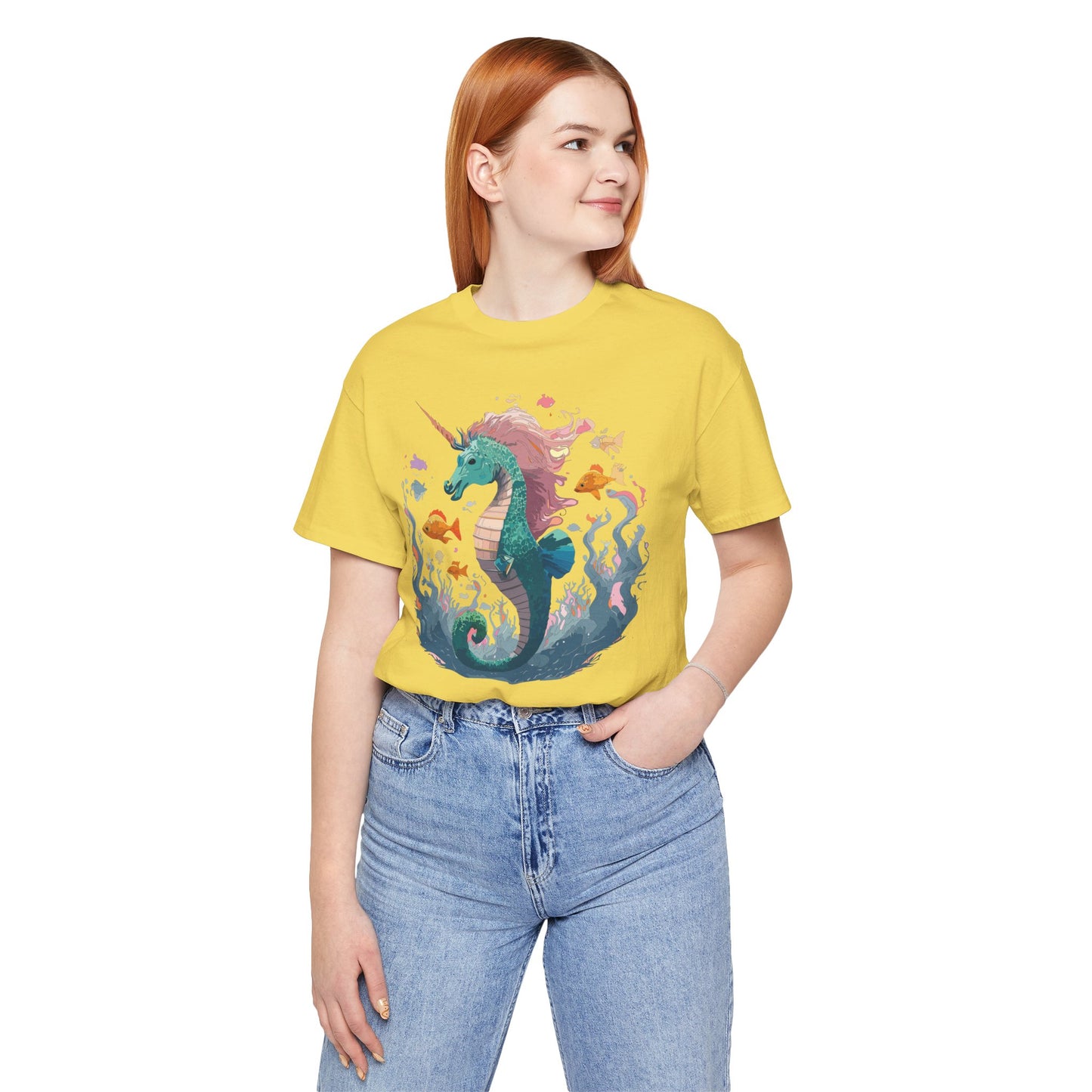 Animals Shirt, Shirt with Seahorse