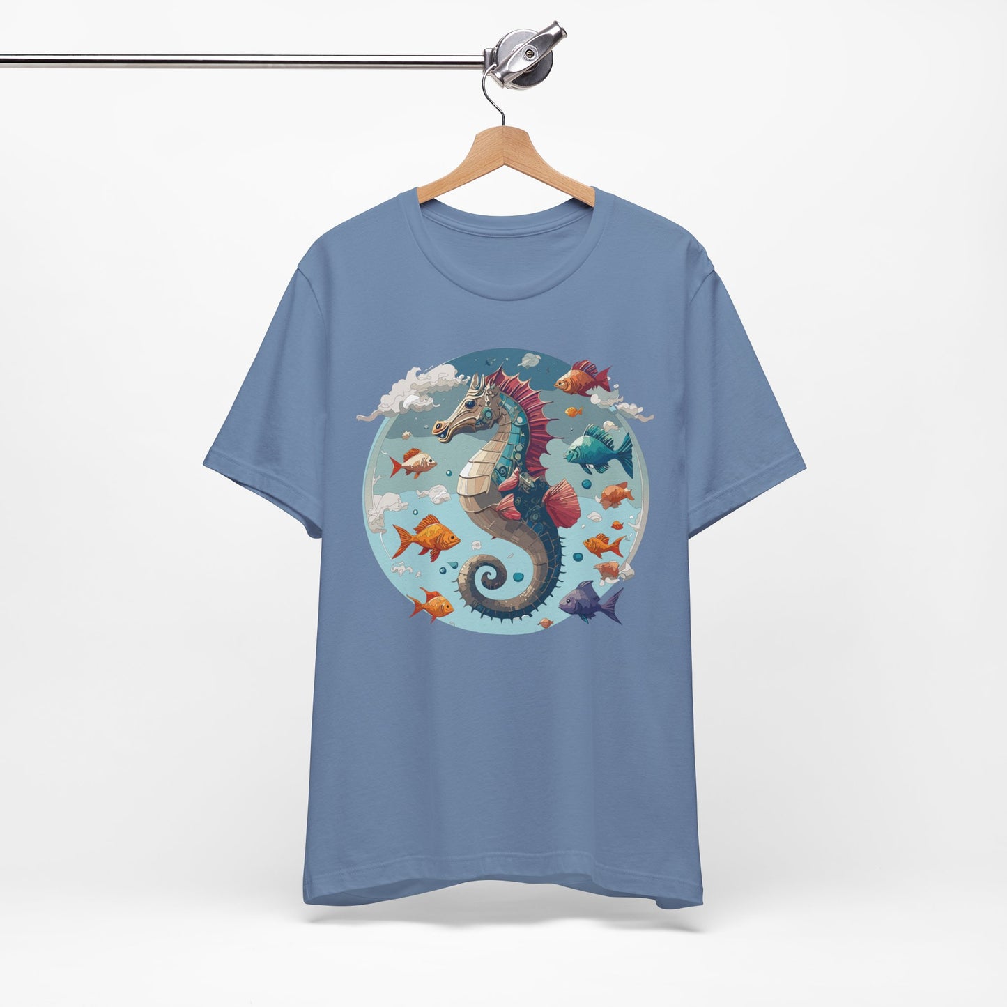 Animals Shirt, Shirt with Seahorse