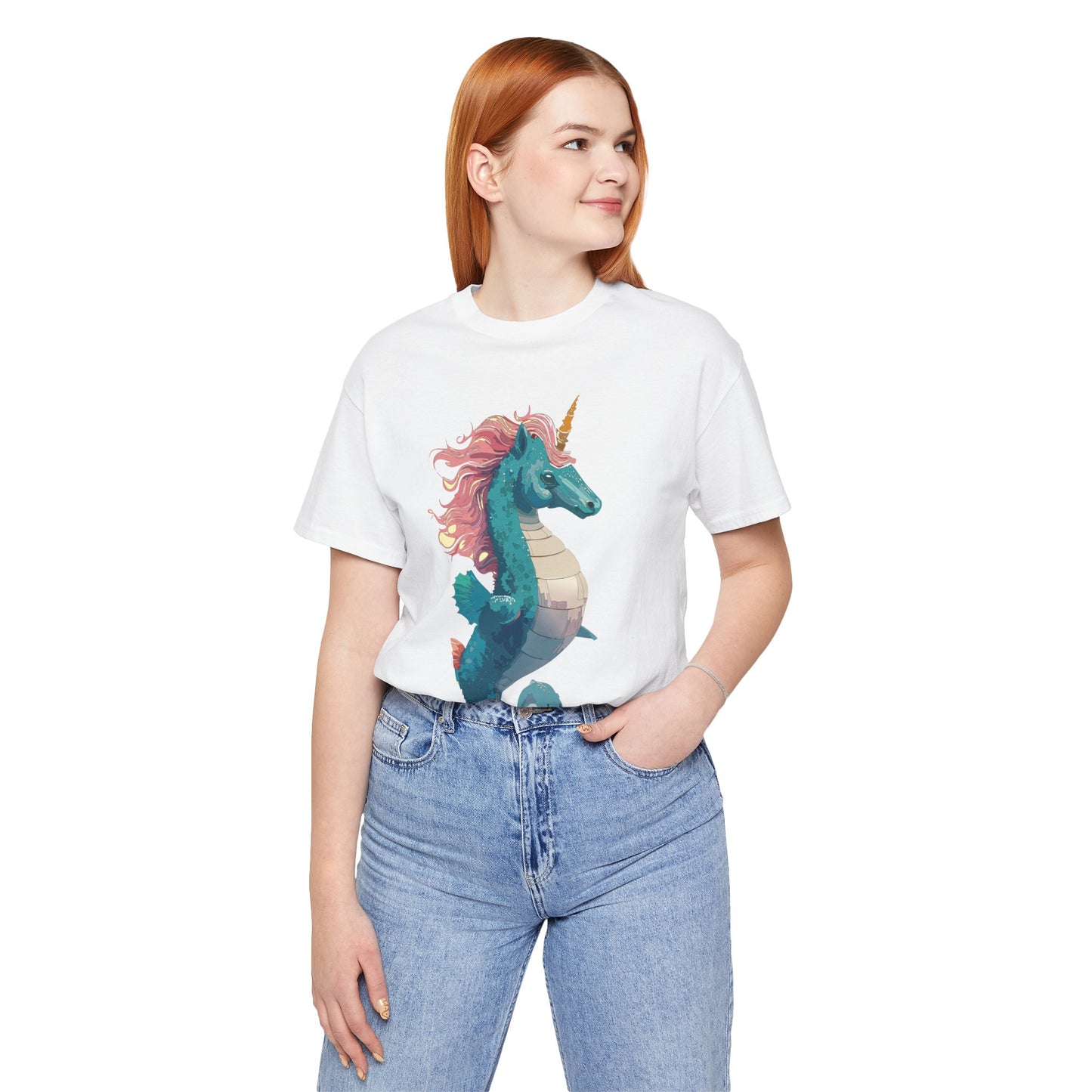 Animals Shirt, Shirt with Seahorse