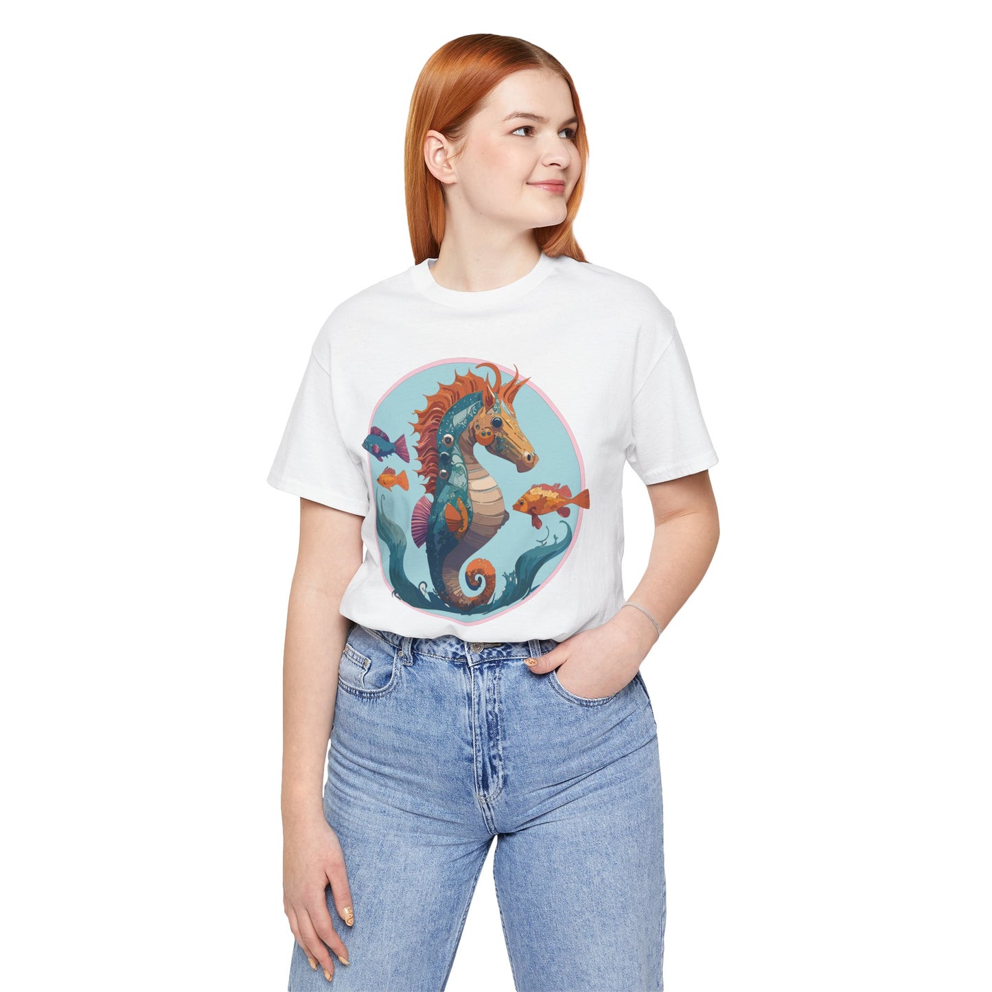 Animals Shirt, Shirt with Seahorse