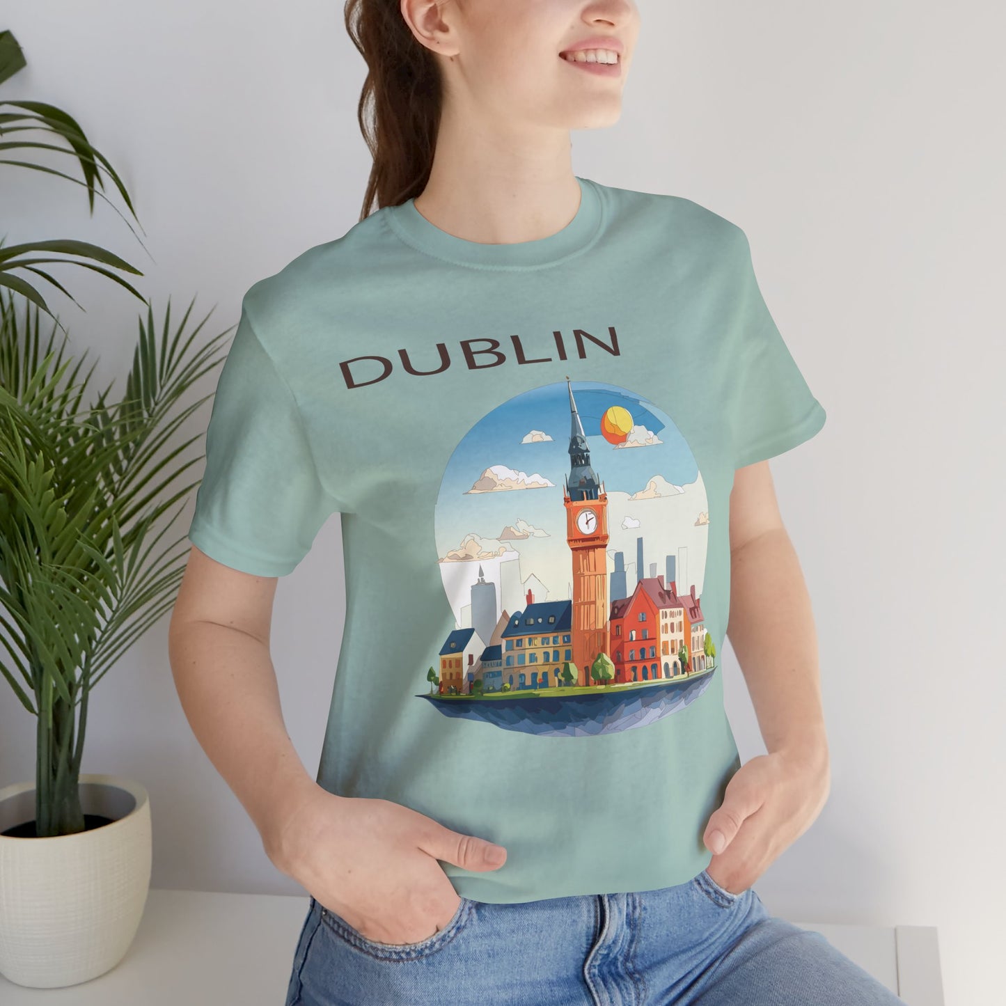 Dublin Shirt, Travel T-Shirt, Tourist Shirts, Tee Shirt with Travel Prints 1