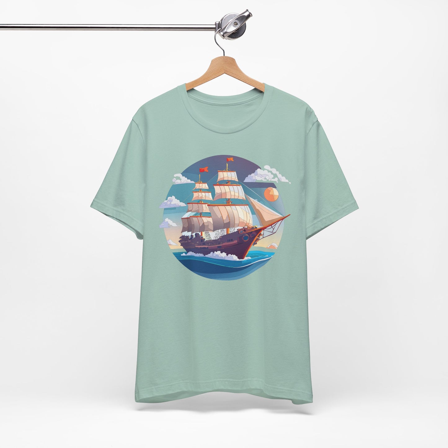 Ship Tee Shirt, Tee Shirt with Ship