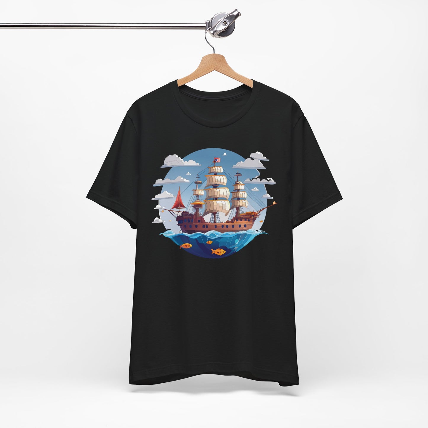 Ship Tee Shirt, Tee Shirt with Ship