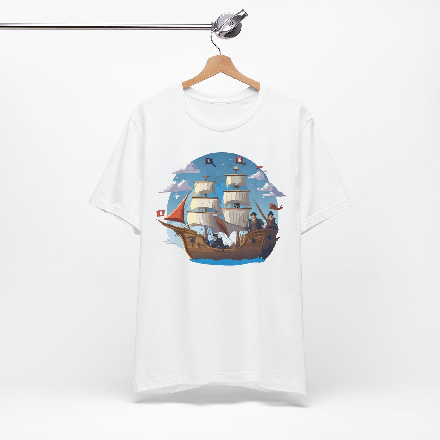 Ship Tee Shirt, Tee Shirt with Ship