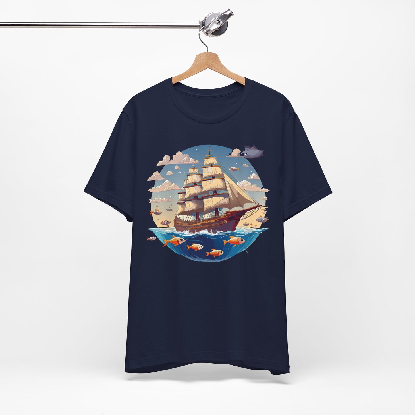 Ship Tee Shirt, Tee Shirt with Ship