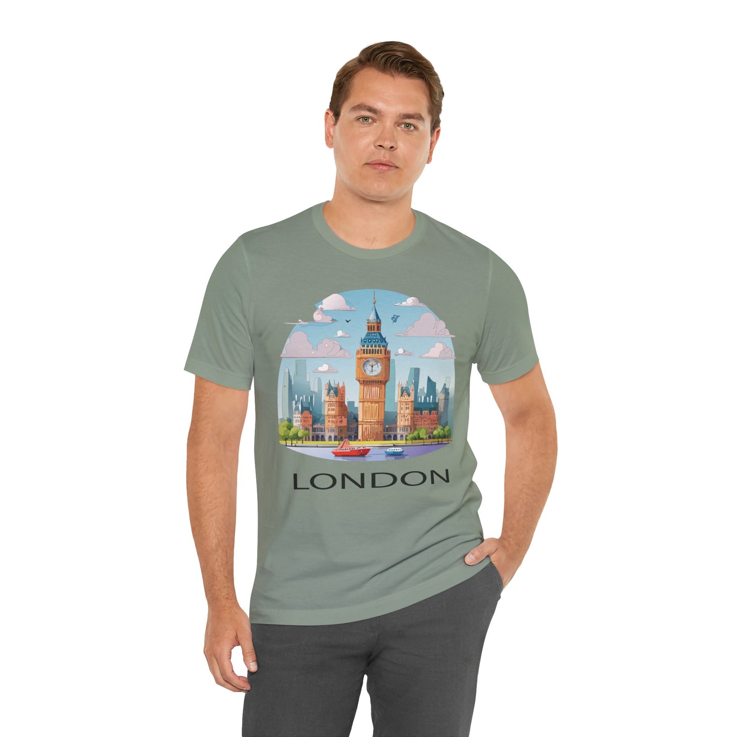 London Shirt, Travel T-Shirt, Tourist Shirts, Tee Shirt with Travel Prints 2