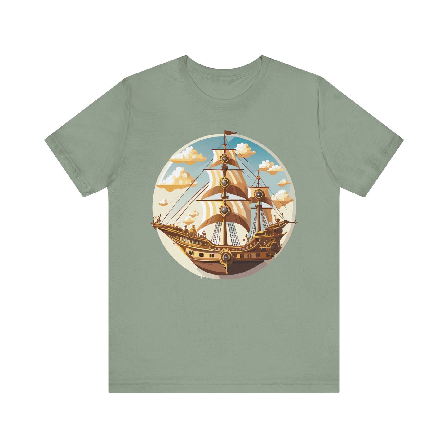 Ship Tee Shirt, Tee Shirt with Ship