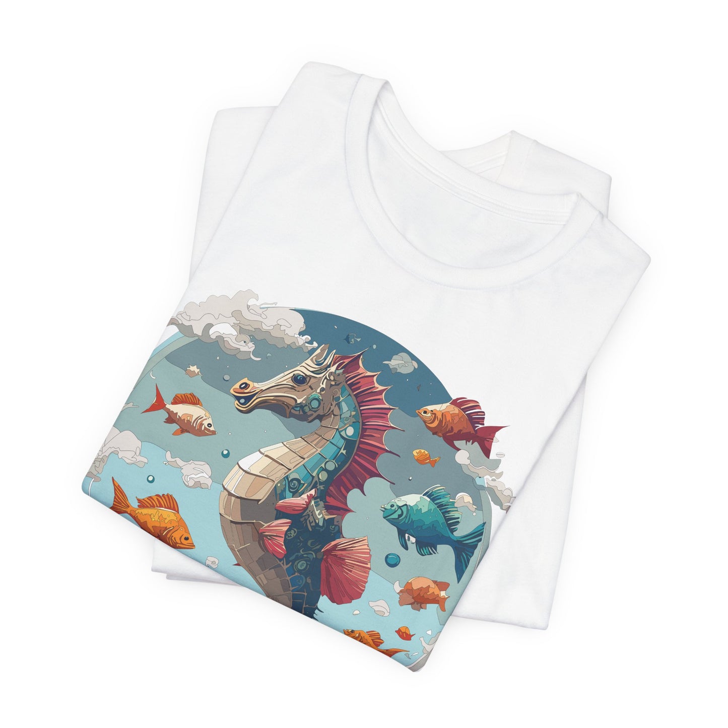 Animals Shirt, Shirt with Seahorse