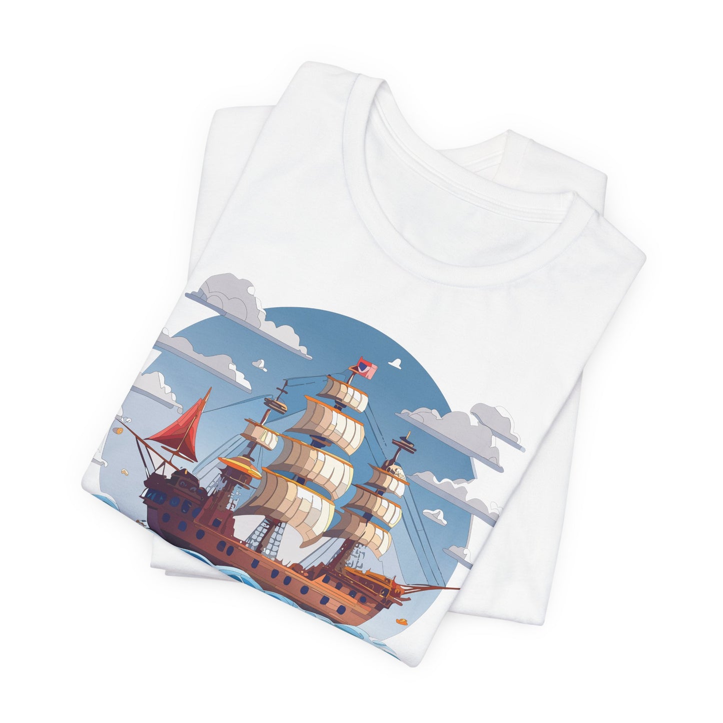 Ship Tee Shirt, Tee Shirt with Ship