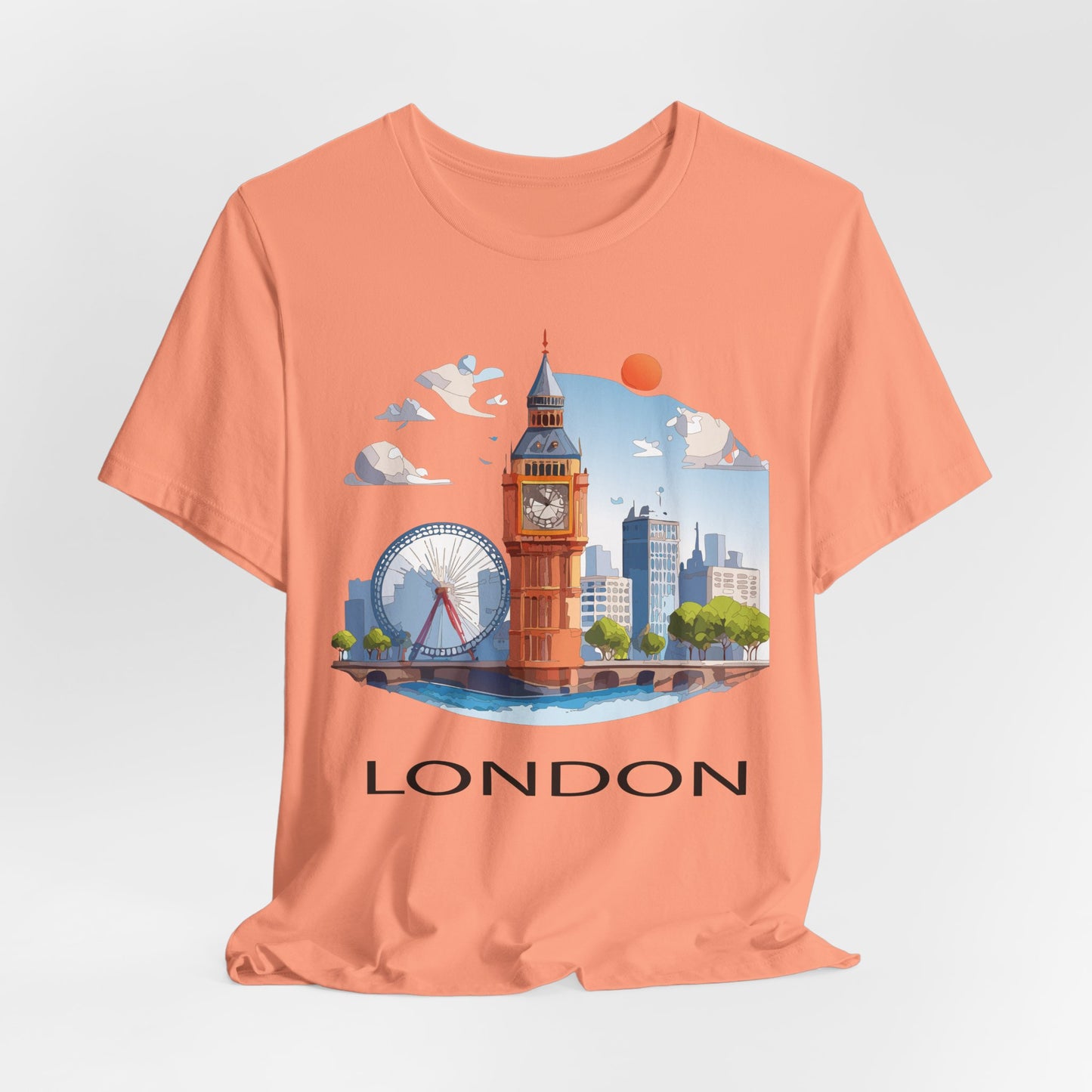 London Shirt, Travel T-Shirt, Tourist Shirts, Tee Shirt with Travel Prints 3