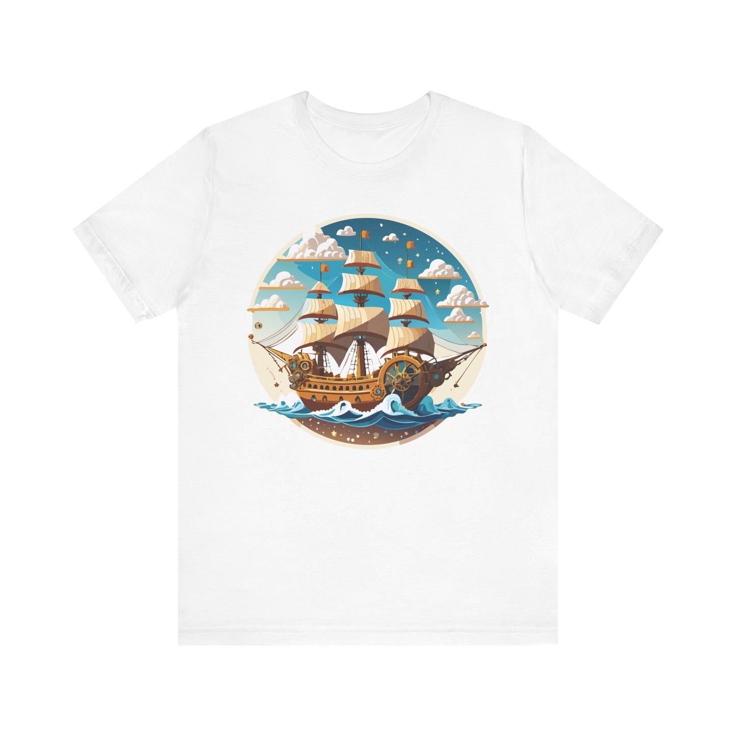 Ship Tee Shirt, Tee Shirt with Ship