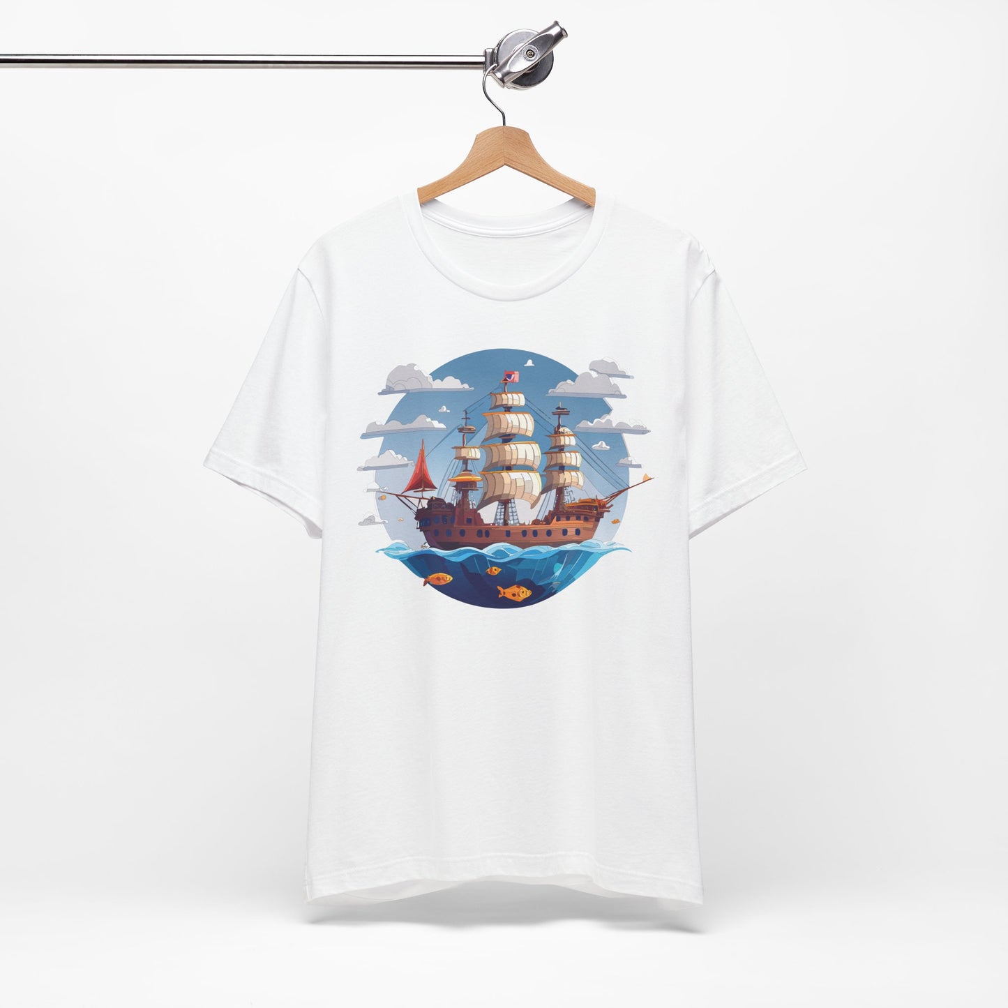 Ship Tee Shirt, Tee Shirt with Ship