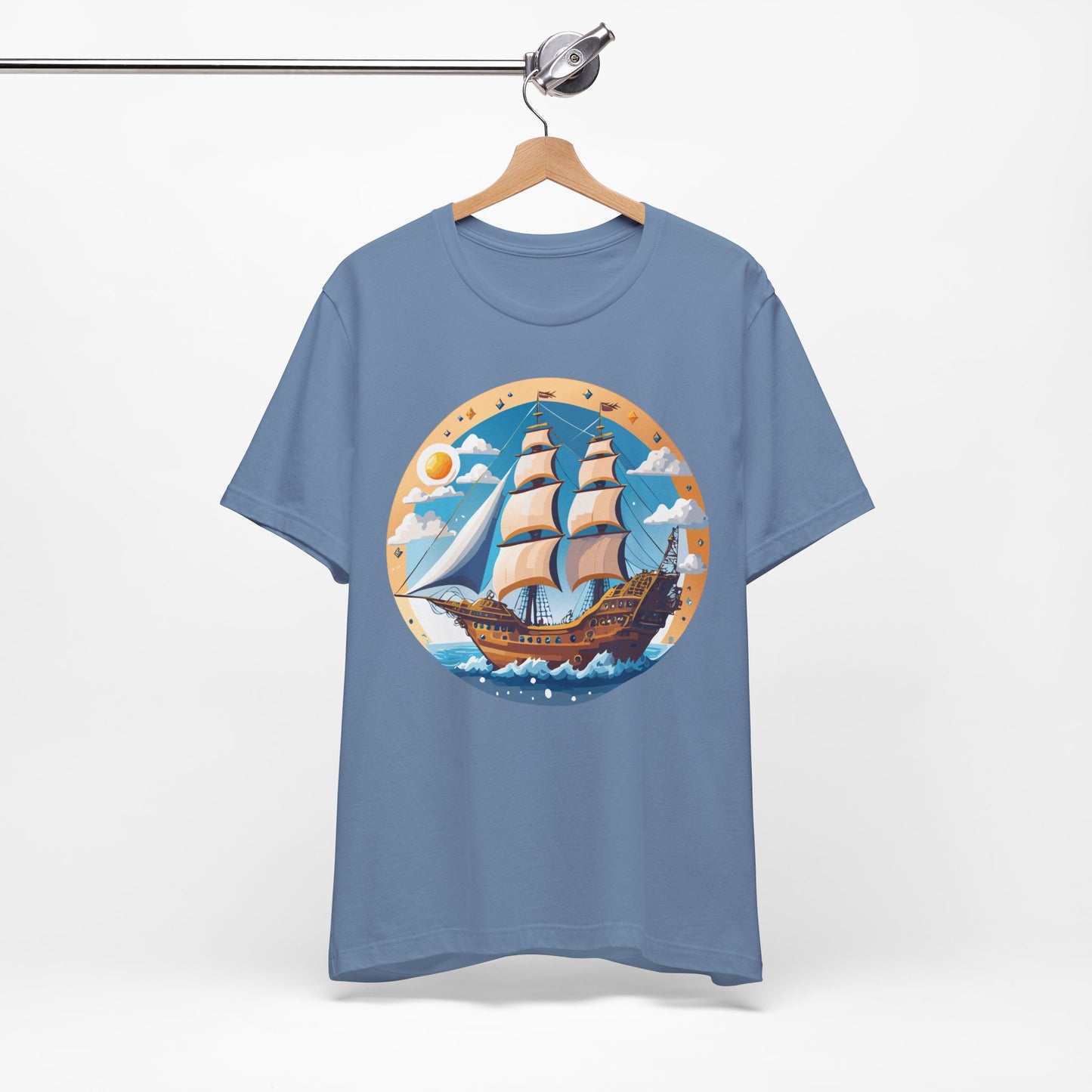 Ship Tee Shirt, Tee Shirt with Ship