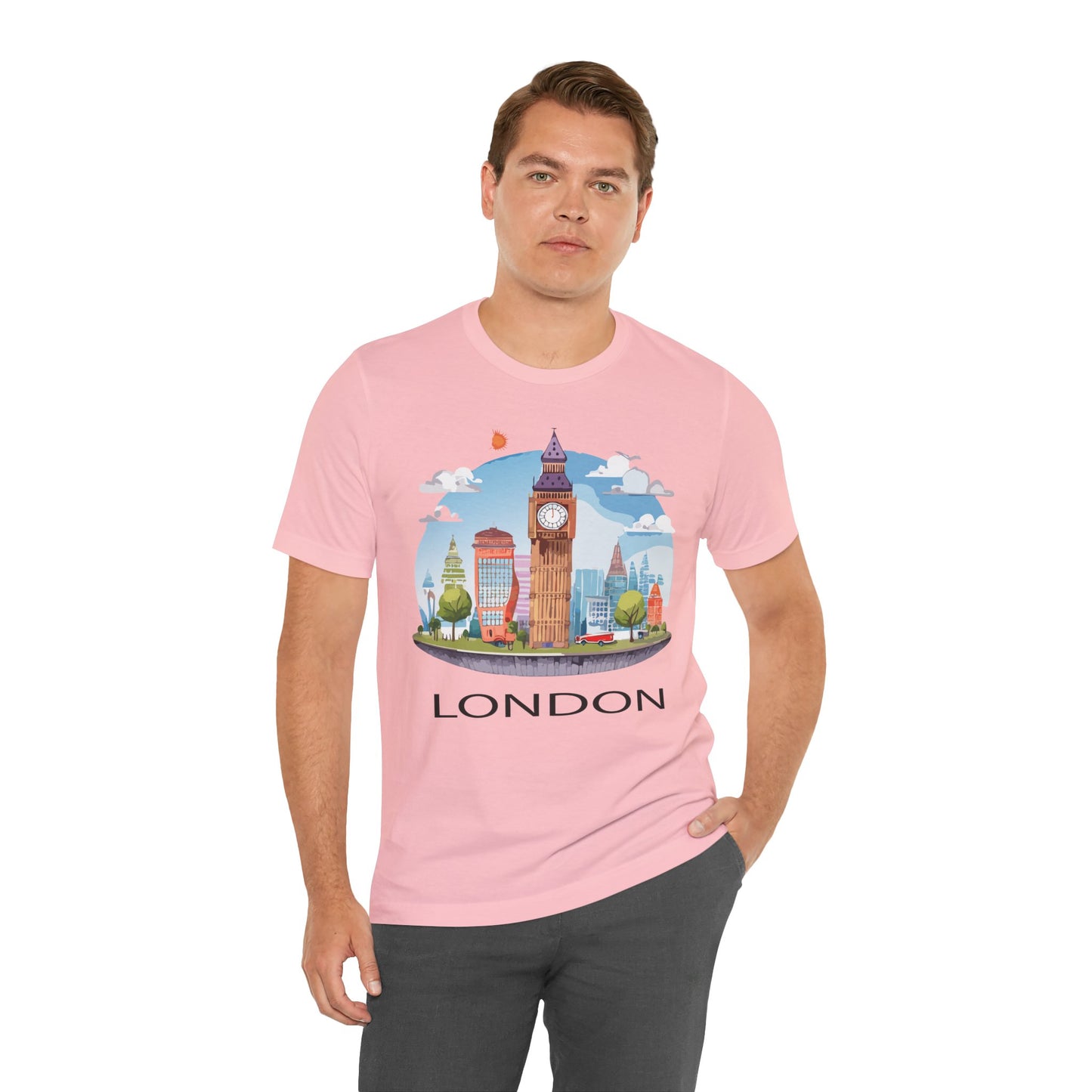 London Shirt, Travel T-Shirt, Tourist Shirts, Tee Shirt with Travel Prints 1