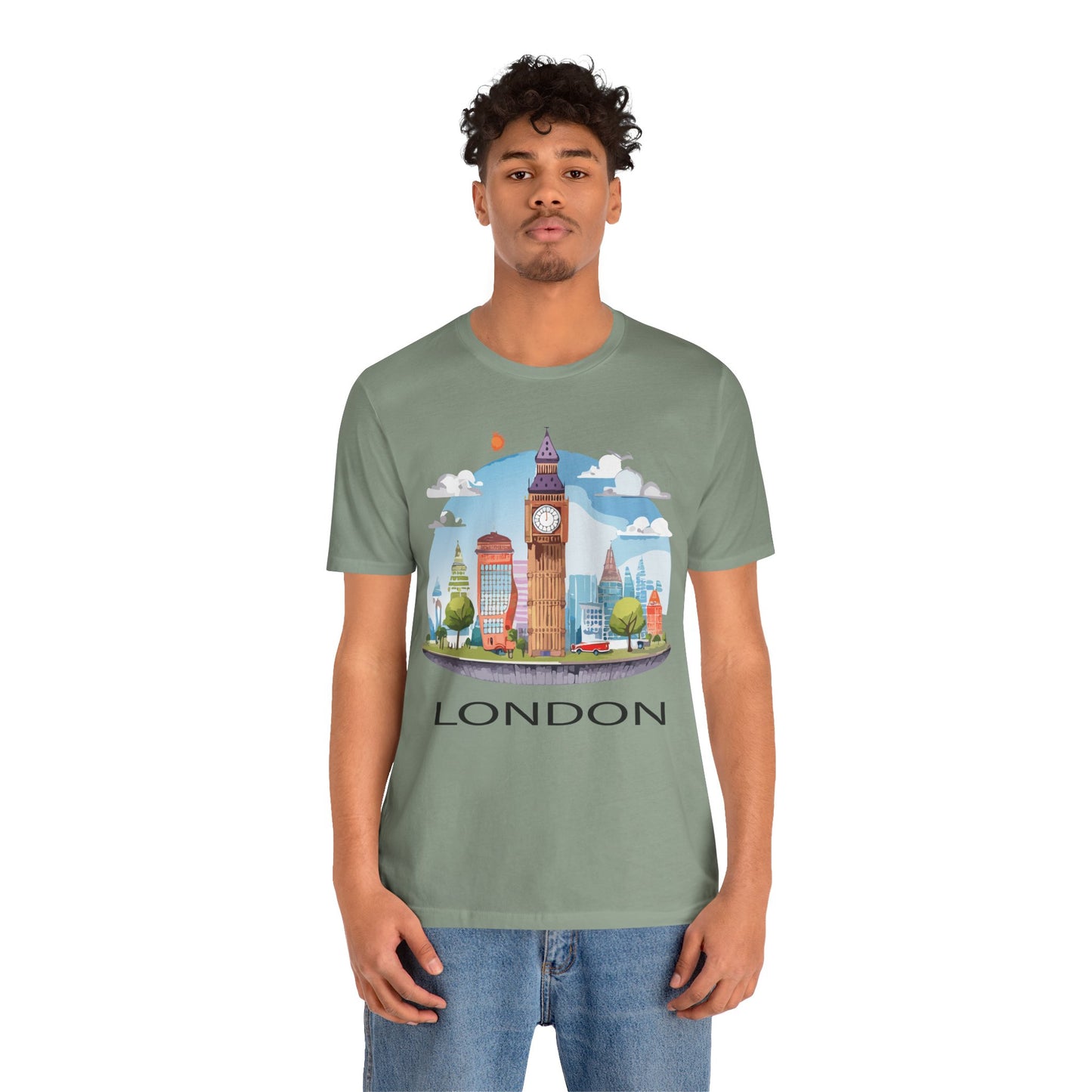 London Shirt, Travel T-Shirt, Tourist Shirts, Tee Shirt with Travel Prints 1
