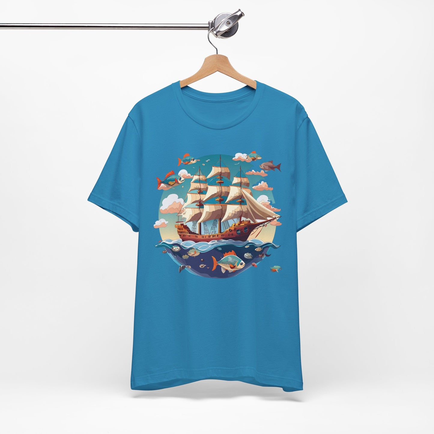 Ship Tee Shirt, Tee Shirt with Ship