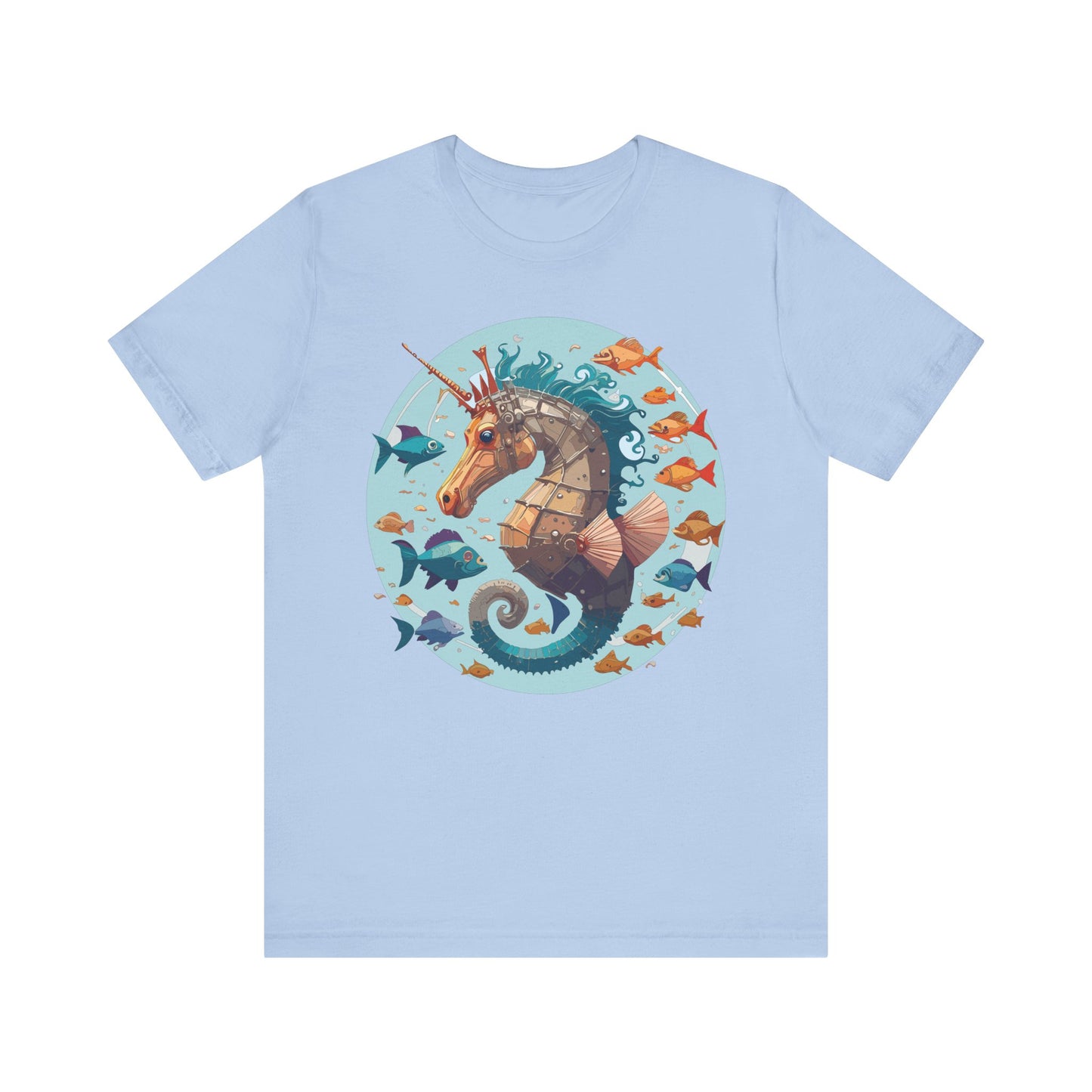 Animals Shirt, Shirt with Seahorse