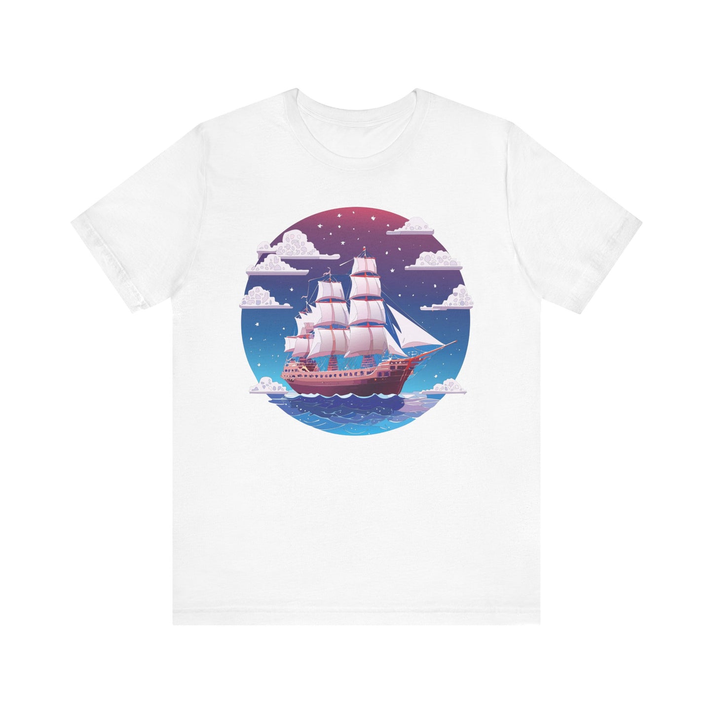 Ship Tee Shirt, Tee Shirt with Ship